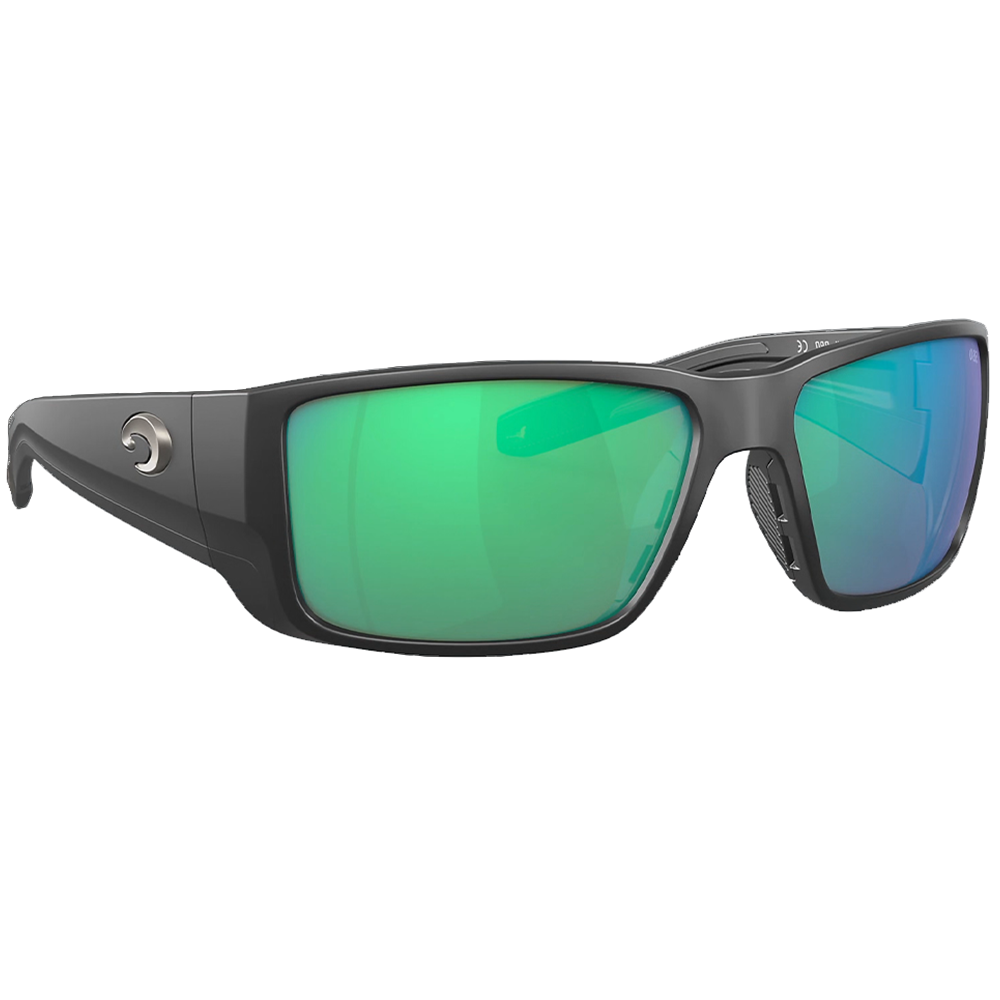 Очки солнцезащитные поляризационные Costa Blackfin 580 P Matte Black/Green Mirror