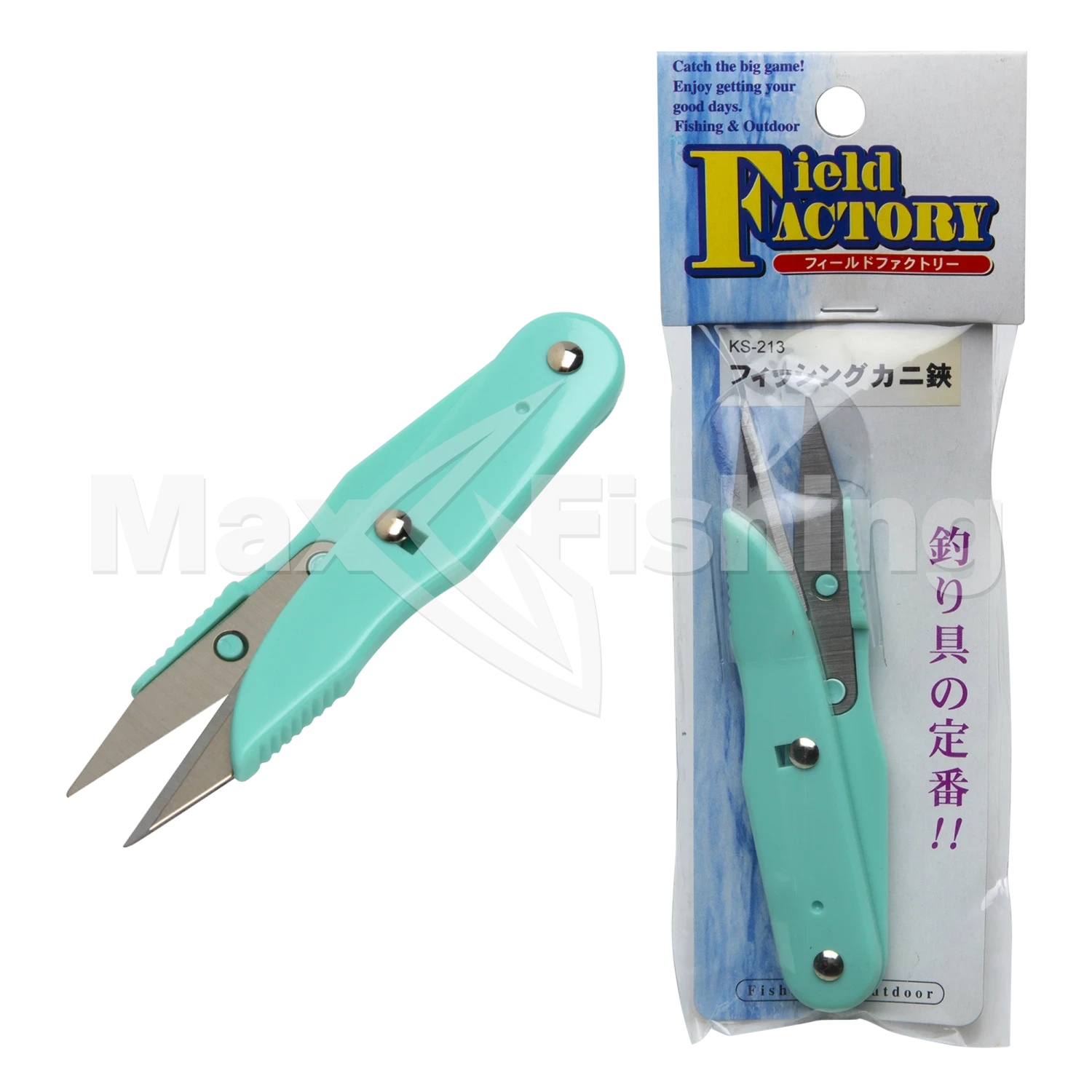 Кусачки для лески Field Factory Fishing Crab Scissors KS-213 Green