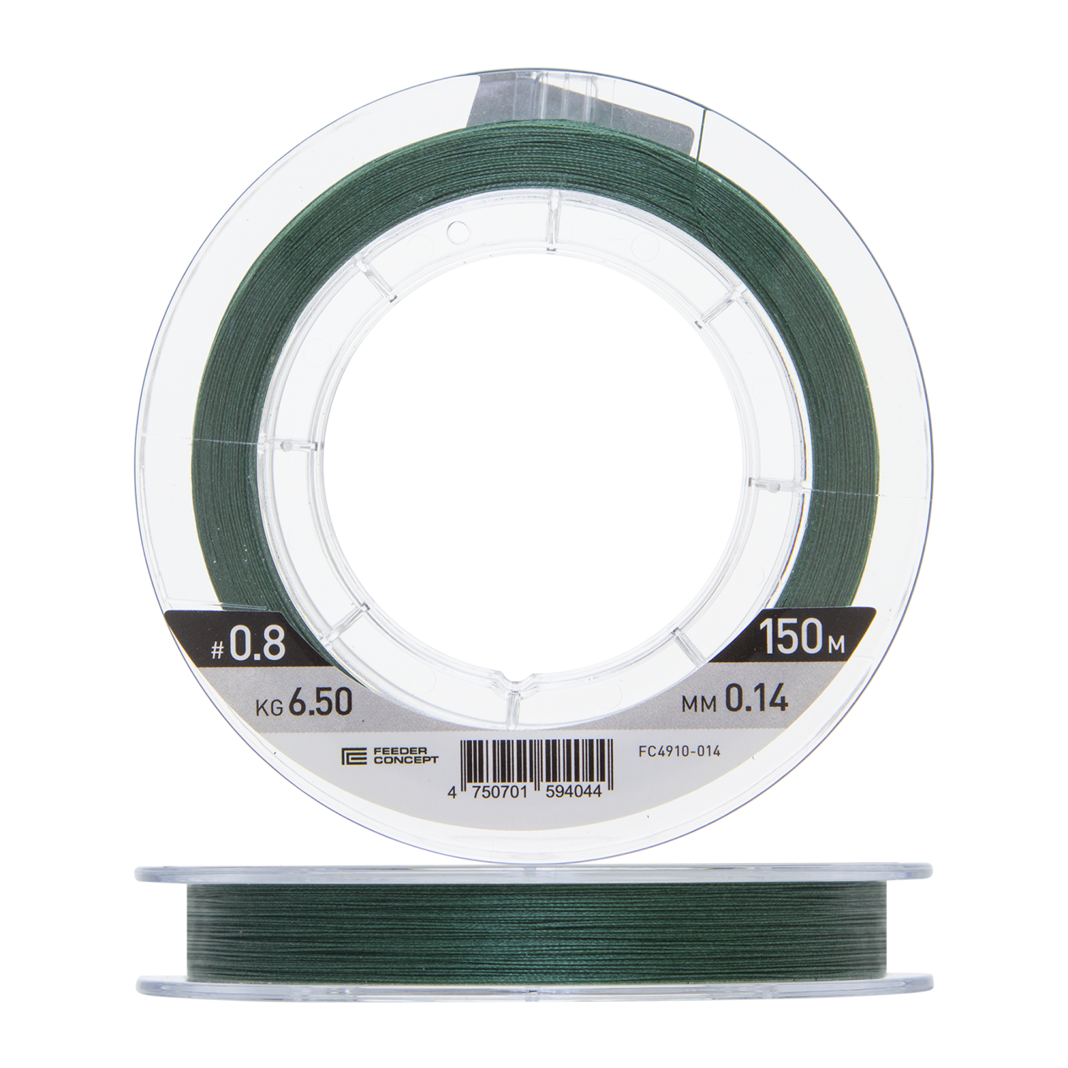 Шнур плетеный Feeder Concept Distance X8 Braid #0,8 0,14мм 150м (dark green)