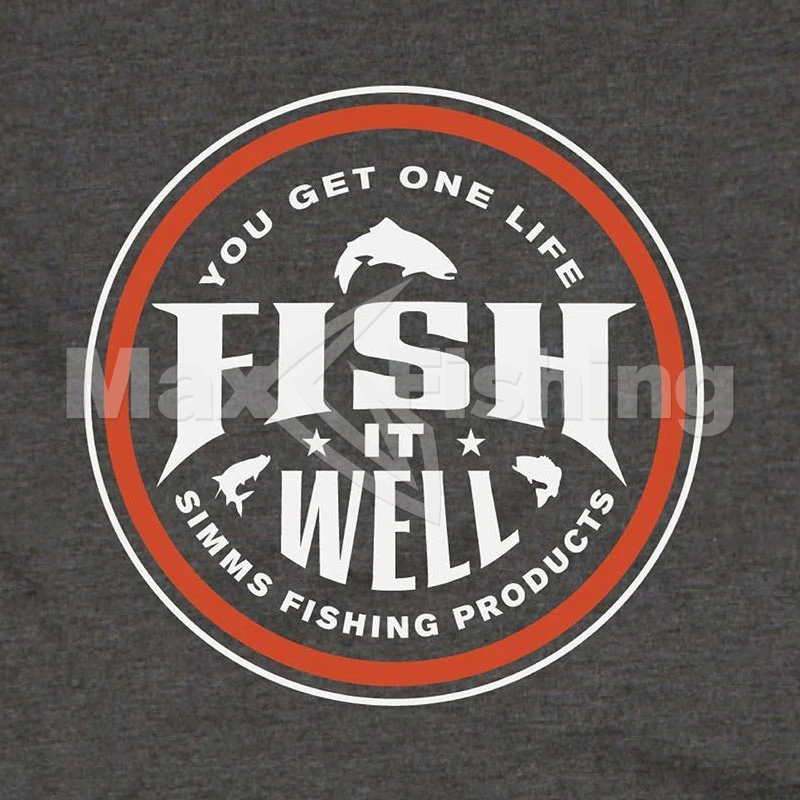 Футболка Simms Fish It Well T-Shirt M Charcoal Heather