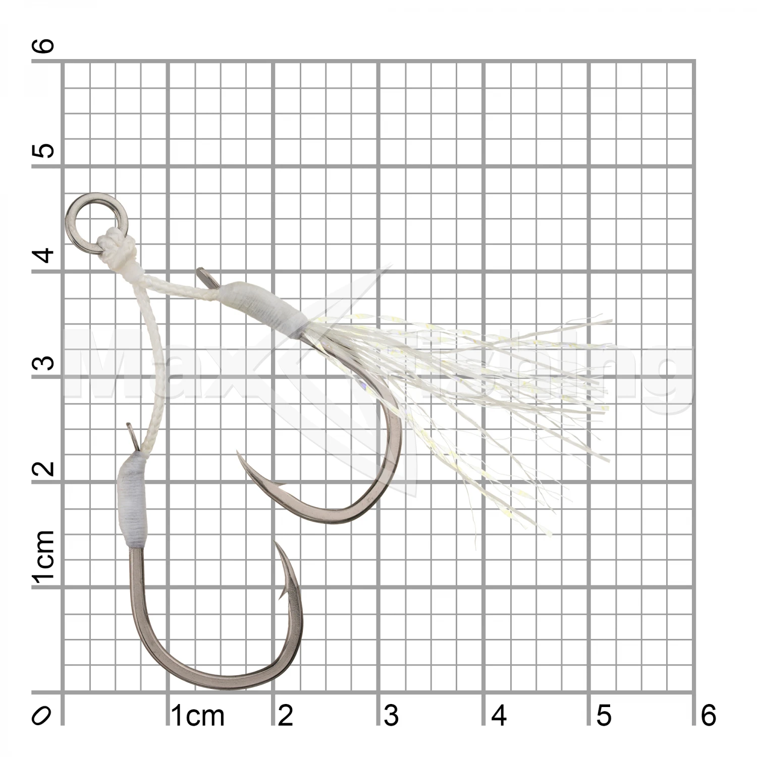 Крючок-ассист Hearty Rise Micro Jigging Glitter Assist Hook MJT-10 #2/0 (3L) (2 пары)