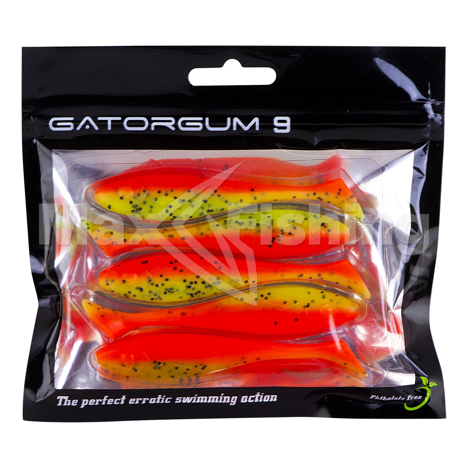 Приманка силиконовая Gator Gum 9см (3,5") #OrangeLime