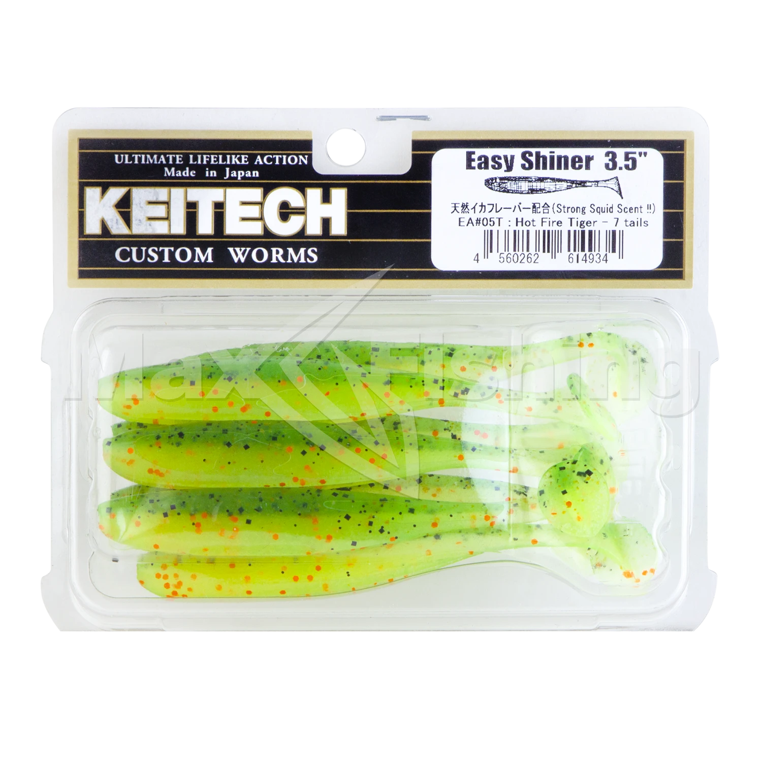 Приманка силиконовая Keitech Easy Shiner 3,5" #EA05 Hot Fire Tiger