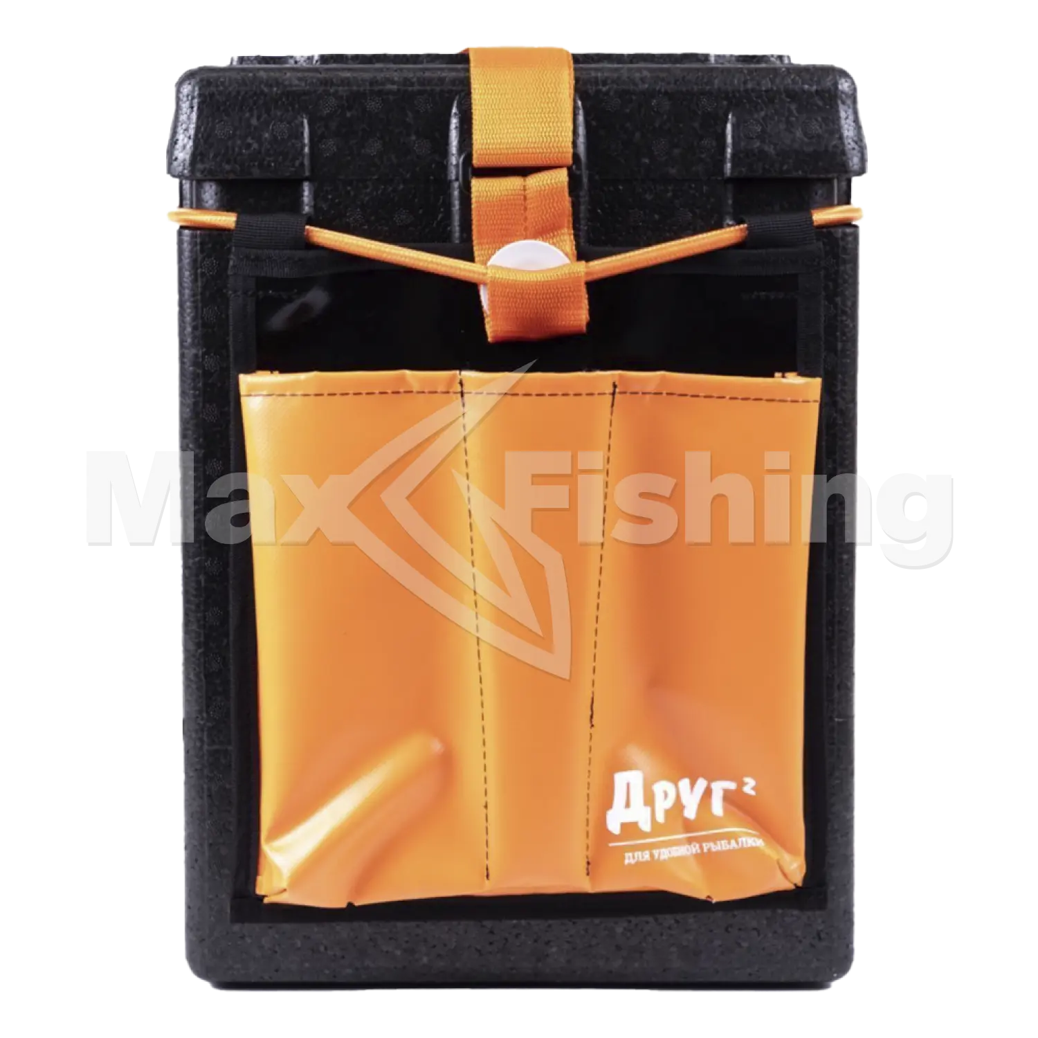 Ящик рыболовный Camping World Друг-2+ 25л оригинальная система крепления, с карманом