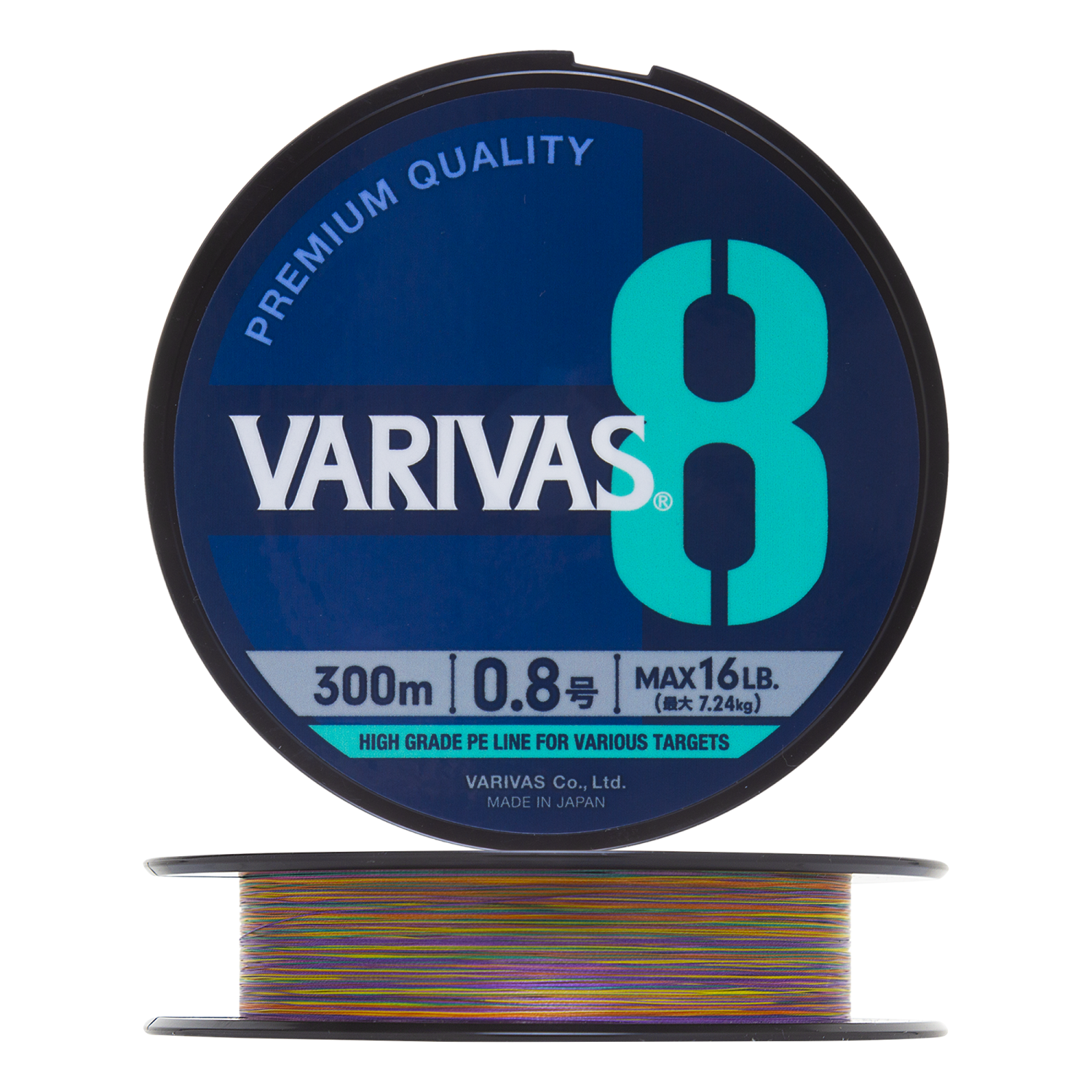 Шнур плетеный Varivas X8 Marking #0,8 0,148мм 300м (multicolor)