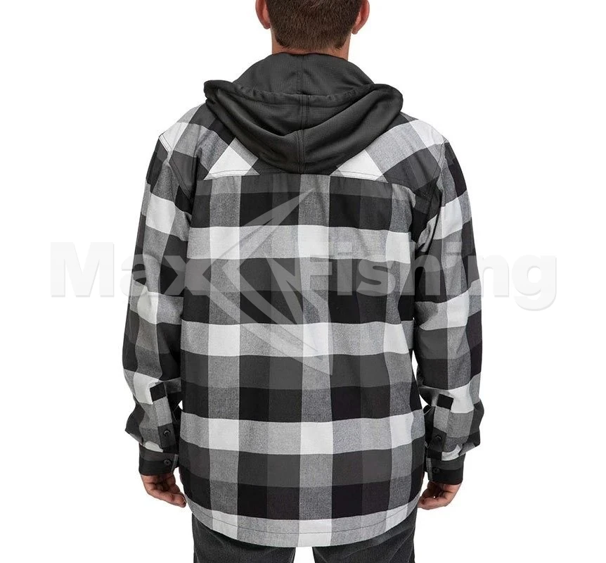 Рубашка Simms Coldweather Hoody 2XL Slate Buffalo Plaid