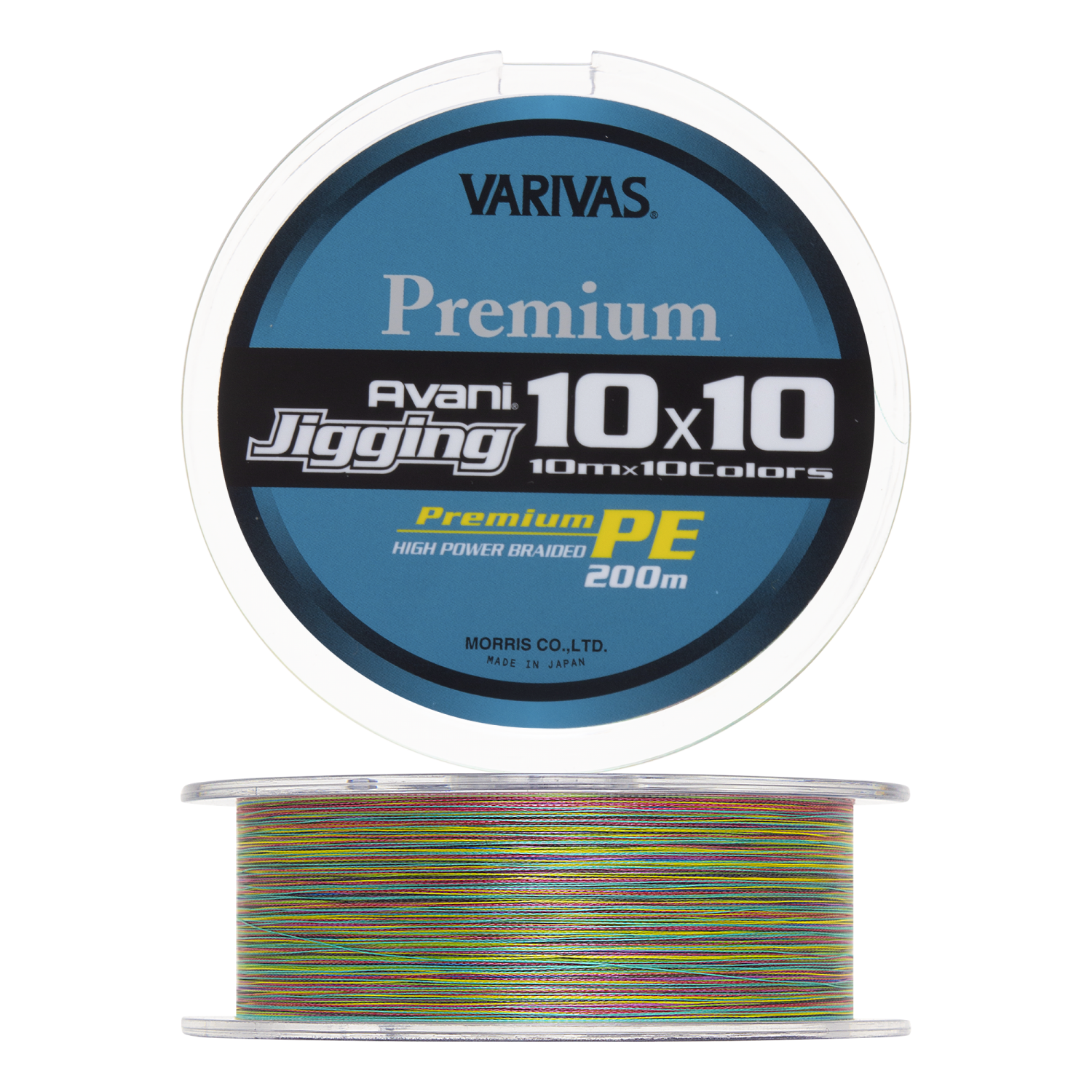 Шнур плетеный Varivas Avani Jigging 10×10 Premium PE X4 #0,8 0,148мм 200м (multicolor)