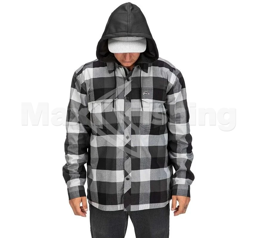 Рубашка Simms Coldweather Hoody 2XL Slate Buffalo Plaid