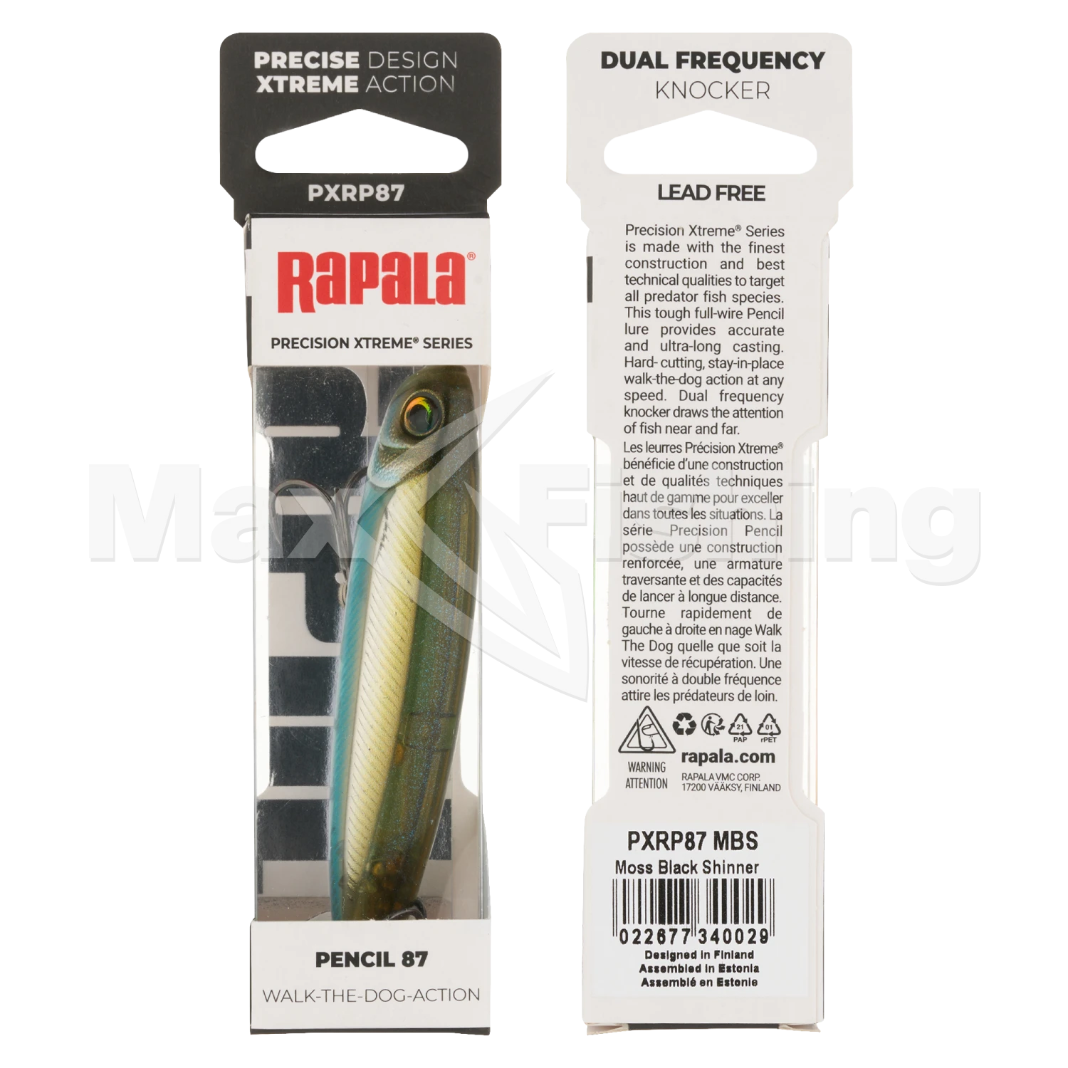 Воблер Rapala Precision Xtreme Pencil 87 #MBS