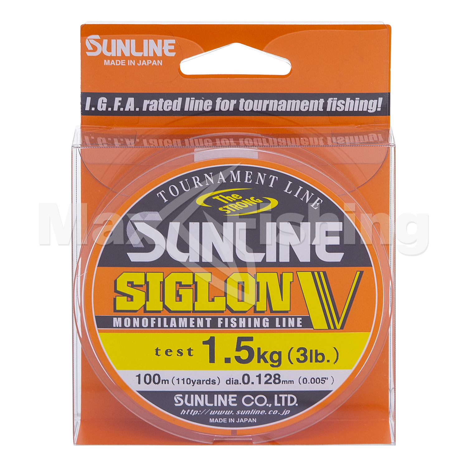 Леска монофильная Sunline Siglon V #0,6 0,128мм 100м (clear)