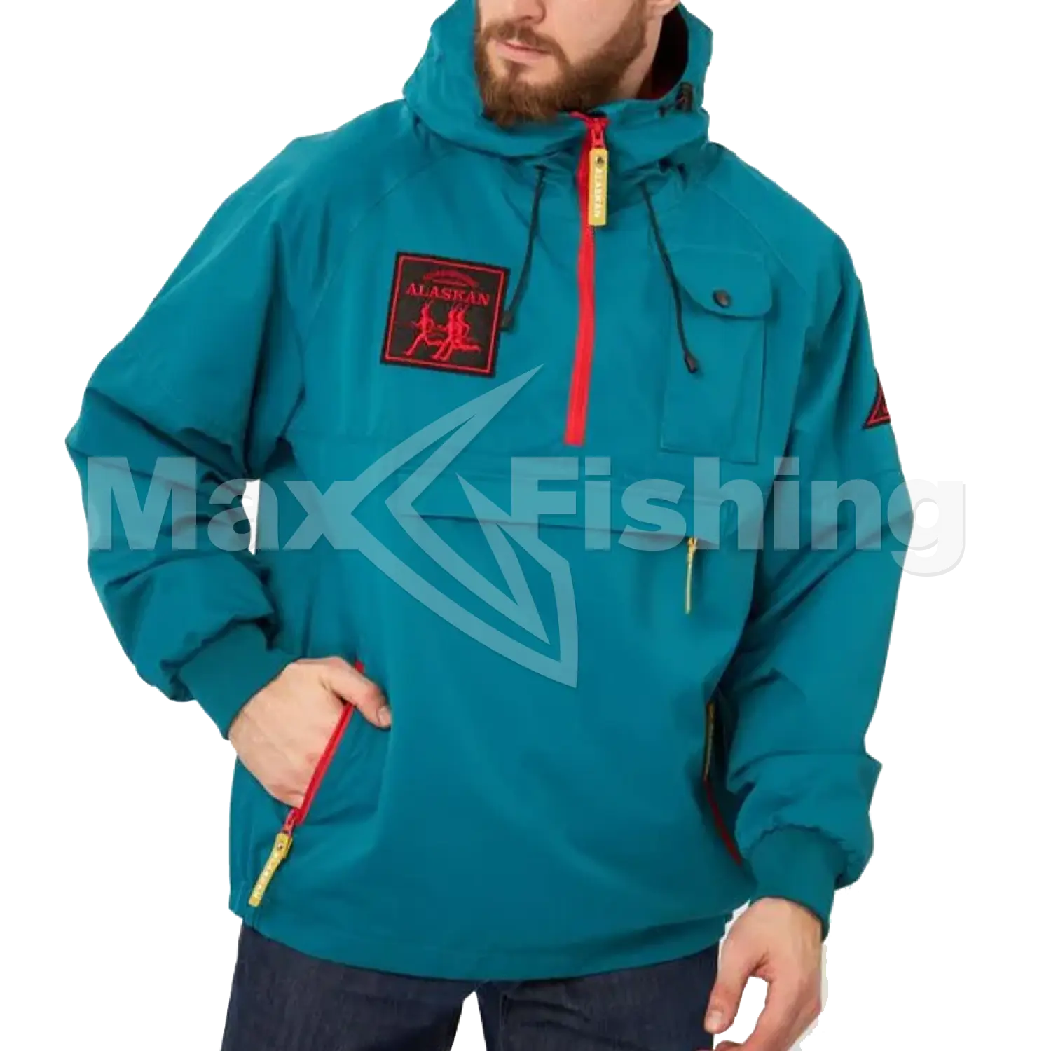 Анорак Alaskan Aleutian S сине-зеленый