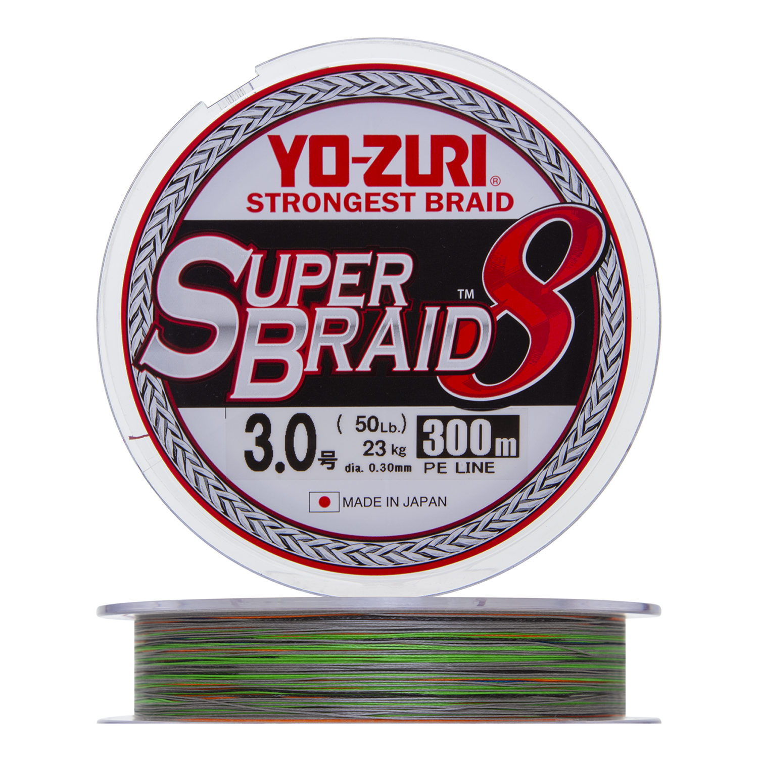 Шнур плетеный Yo-Zuri PE Superbraid 8 #3 0,30мм 300м (5color)