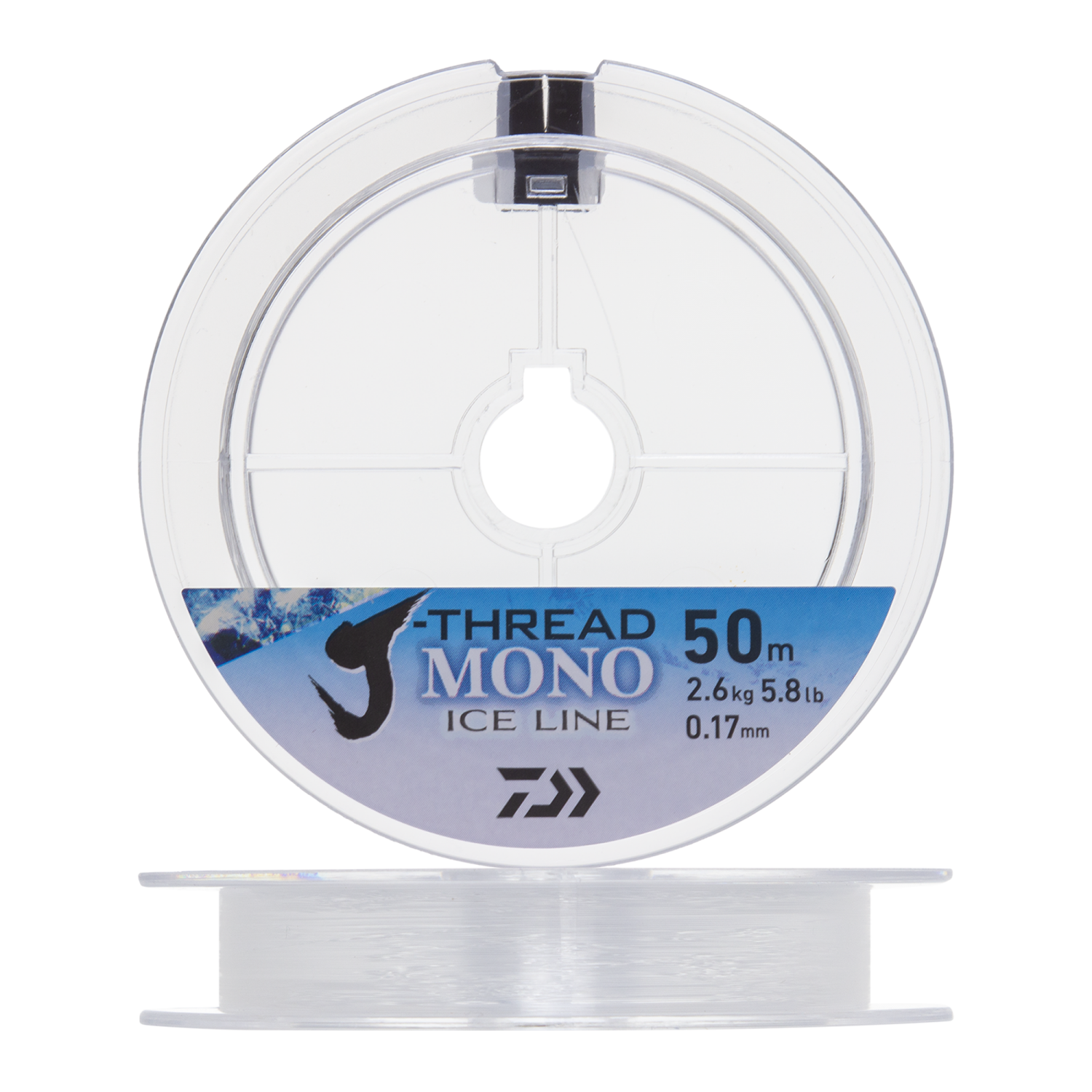 Леска монофильная Daiwa J-Thread Mono Ice Line 0,17мм 50м (clear)