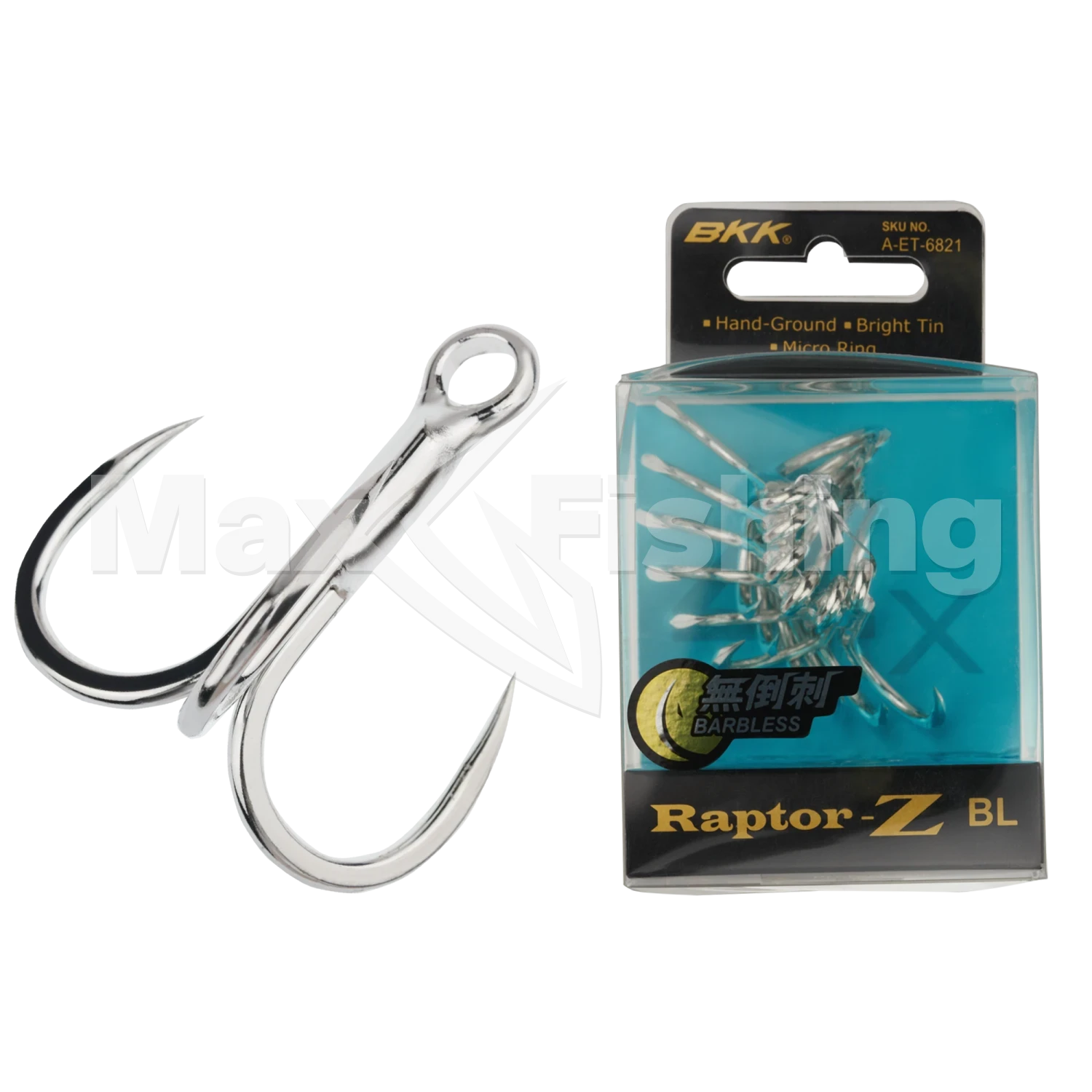 Крючок тройной безбородый BKK Raptor-Z Barbless #3/0 (6шт)