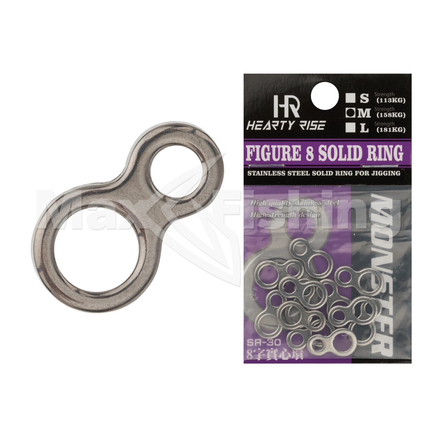 Кольцо соединительное Hearty Rise Monster Figure 8 Solid Ring SR-30 #M