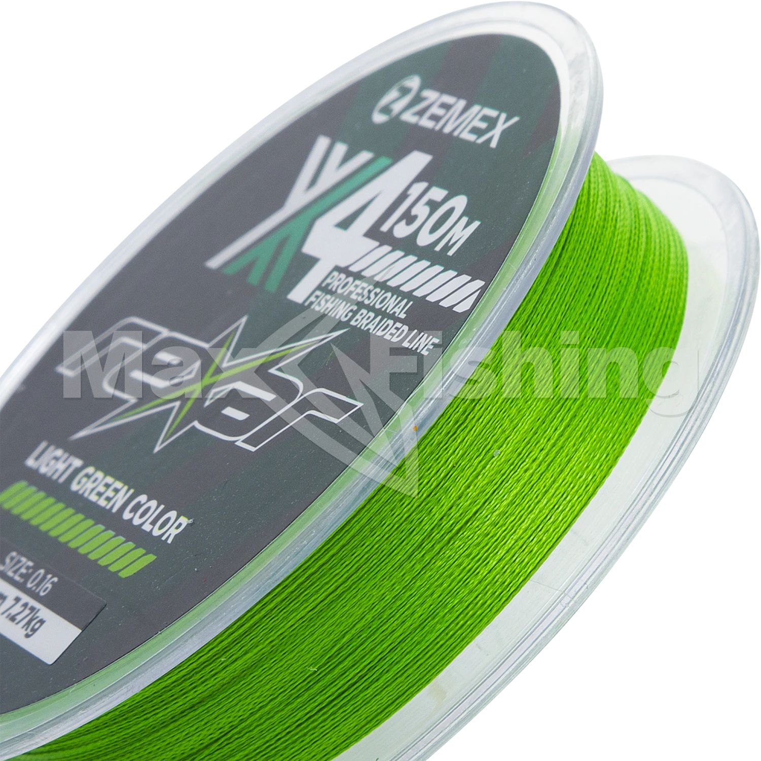 Шнур плетеный Zemex Rexar X4 0,16мм 150м (light green)