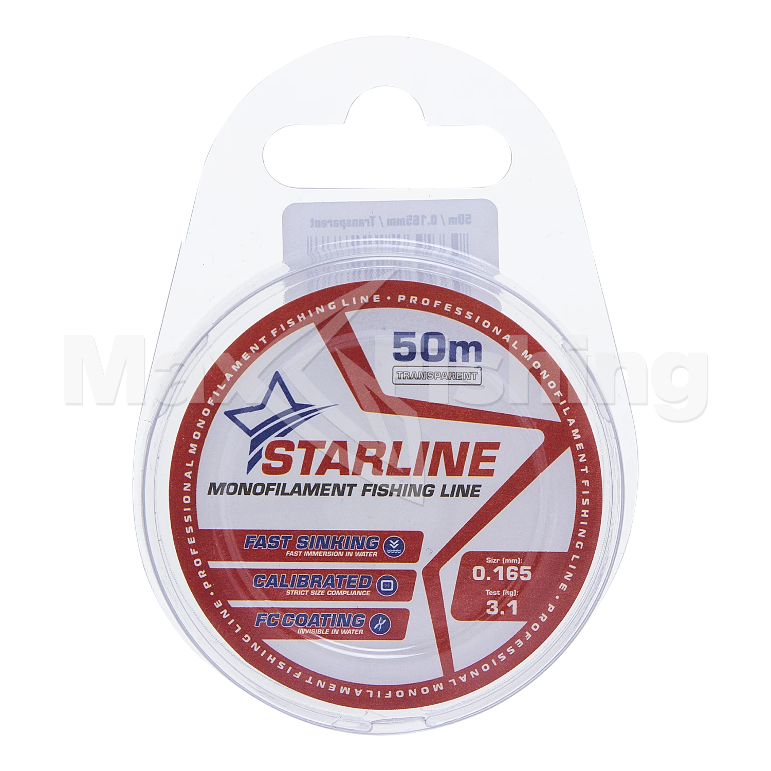 Леска монофильная IAM Starline 0,165мм 50м (transparent)