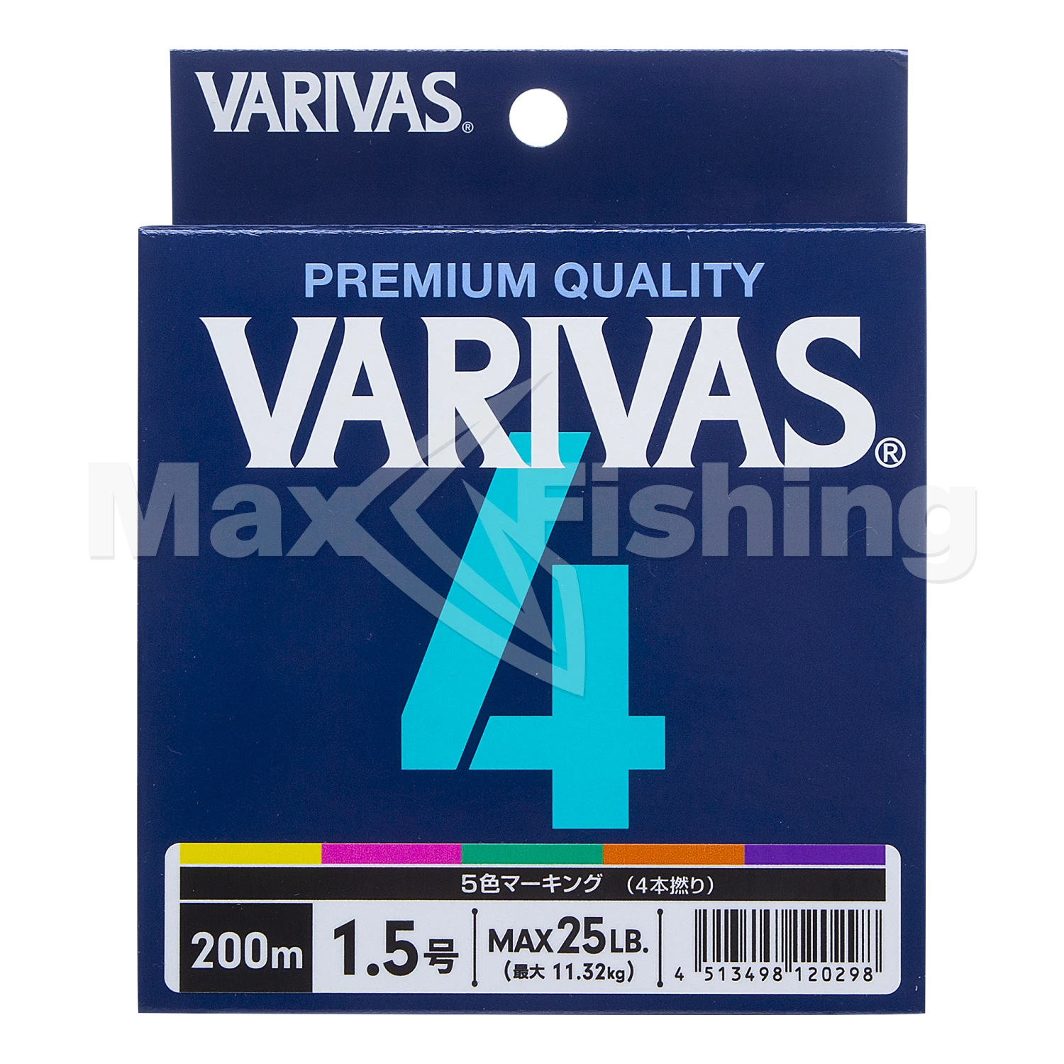 Шнур плетеный Varivas X4 Marking #1,5 0,205мм 200м (multicolor)