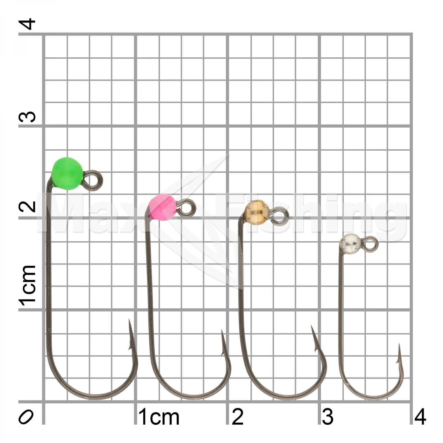 Набор джиг-головок Lucky John Area Trout Game 2,5/3/3,5мм 2,5/3,0/3,5мм 0,12/0,2/0,32гр Mix 3