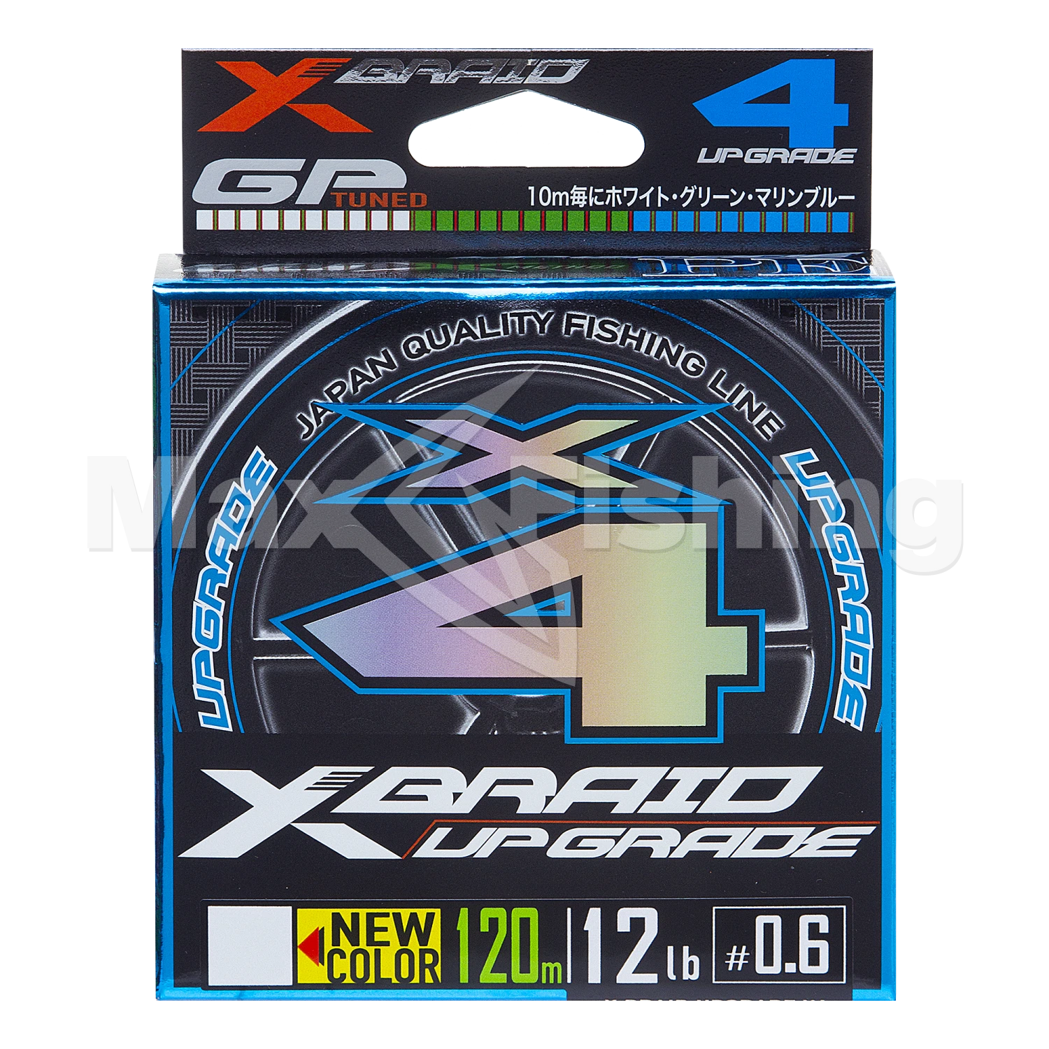 Шнур плетеный YGK X-Braid Upgrade PE X4 #0,6 0,128мм 120м (3color)