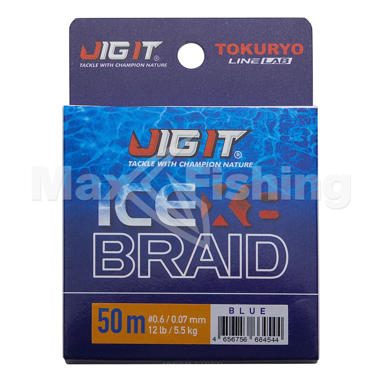 Шнур плетеный Jig It x Tokuryo Ice Braid X8 #0,6 0,07мм 50м (blue)