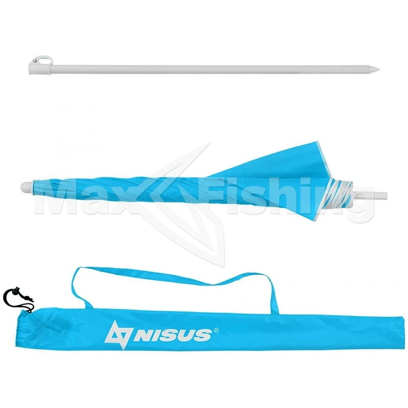 Зонт пляжный Nisus N-180 d1,8м прямой голубой