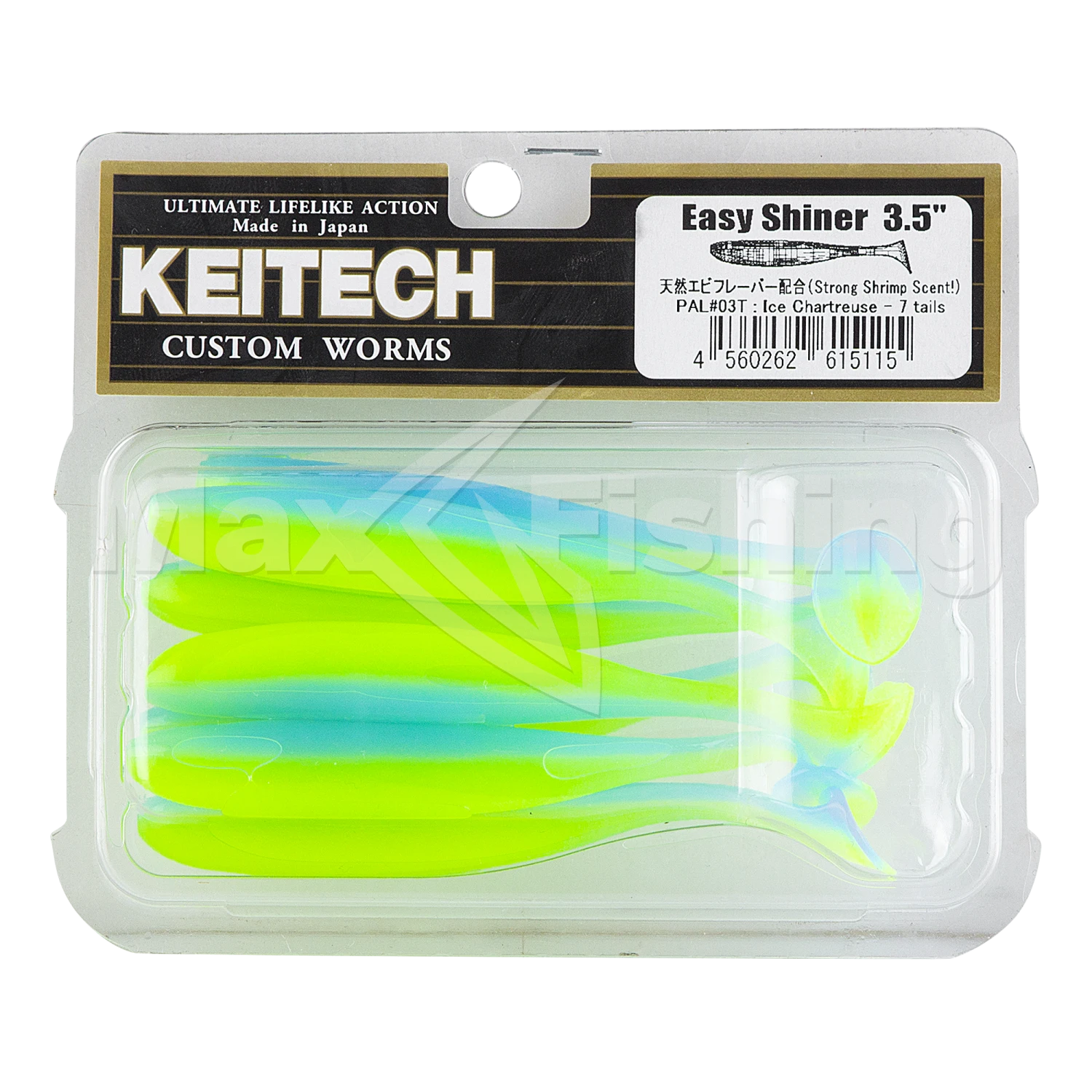 Приманка силиконовая Keitech Easy Shiner 3,5" #PAL03 Ice Chartreuse