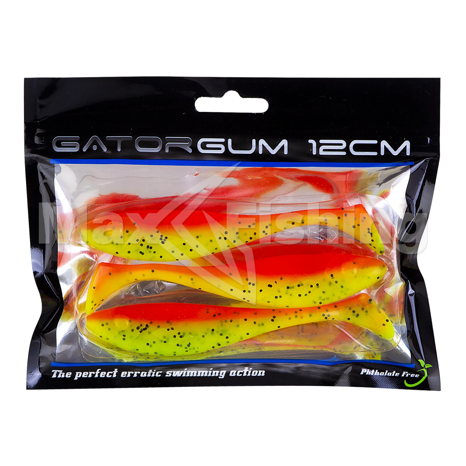 Приманка силиконовая Gator Gum 12см (4,75") #OrangeLime