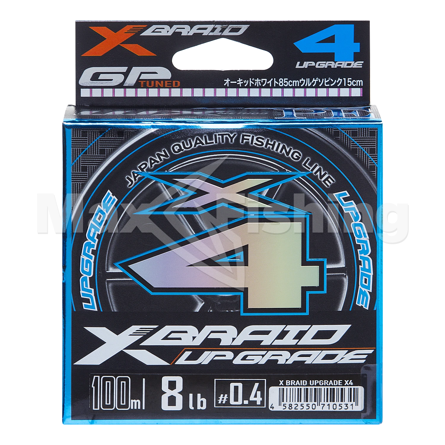 Шнур плетеный YGK X-Braid Upgrade PE X4 #0,4 0,104мм 100м (pink/white)