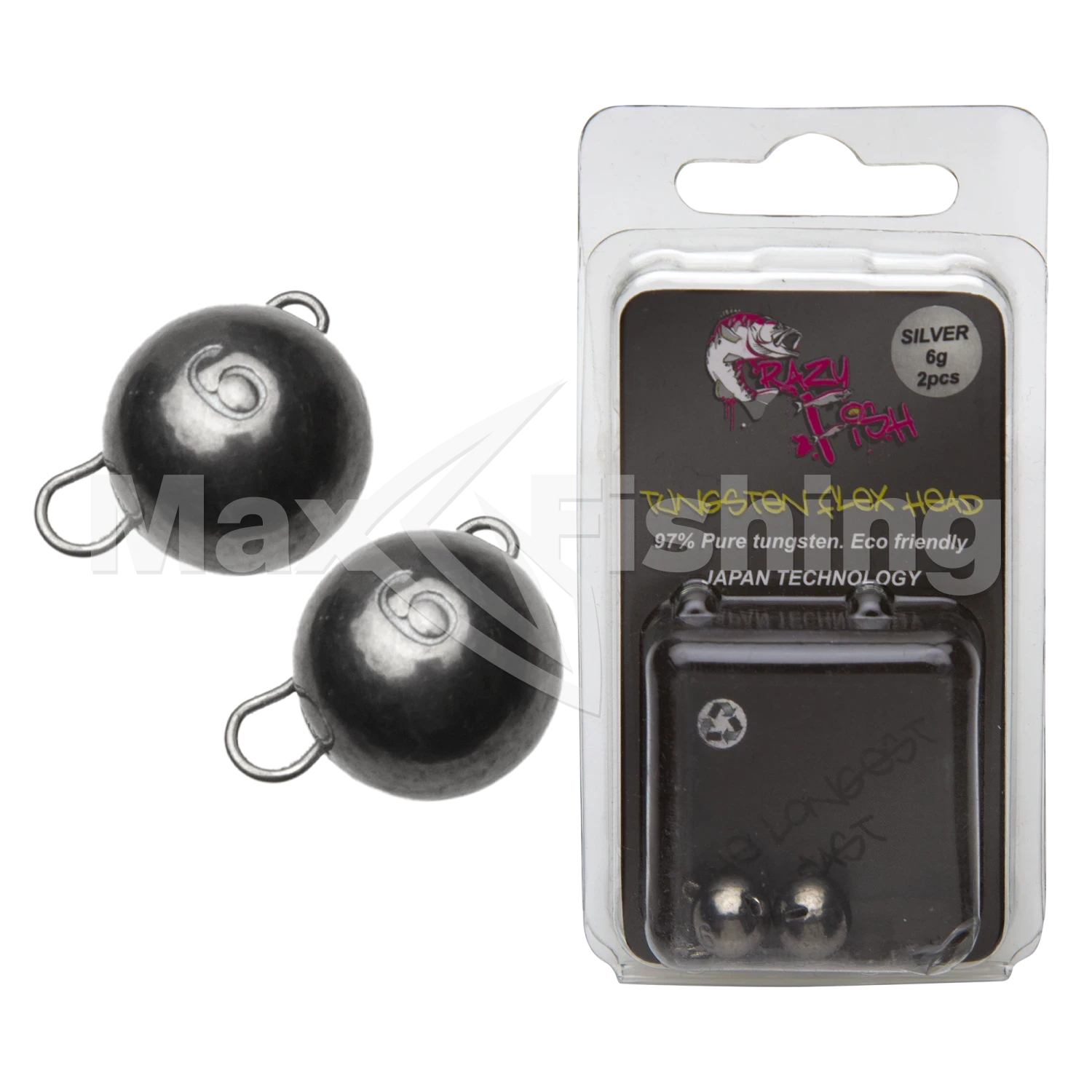 Груз чебурашка CF Tungsten Flex Heads 6гр #Silver