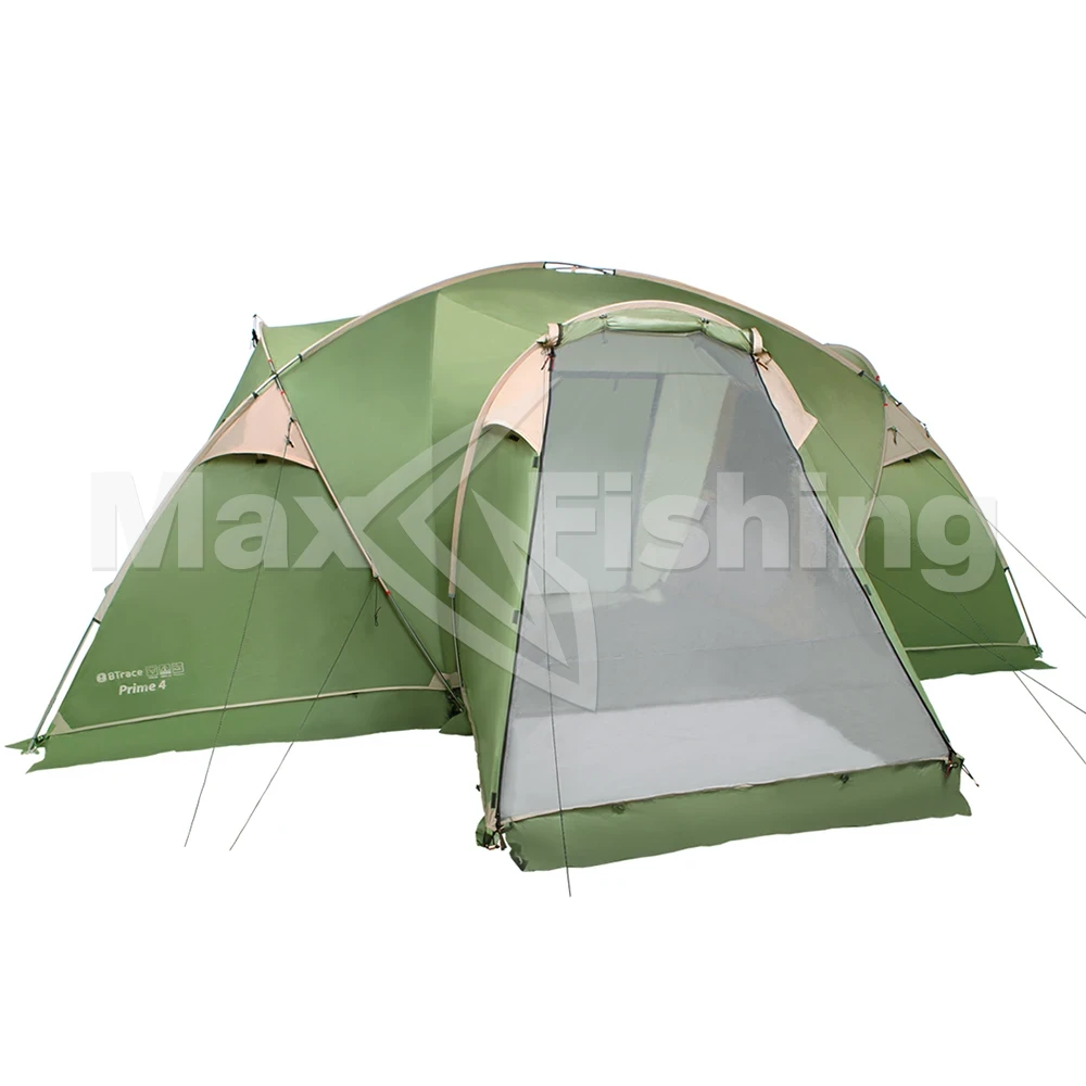 Палатка BTrace Prime 4 зеленый/бежевый
