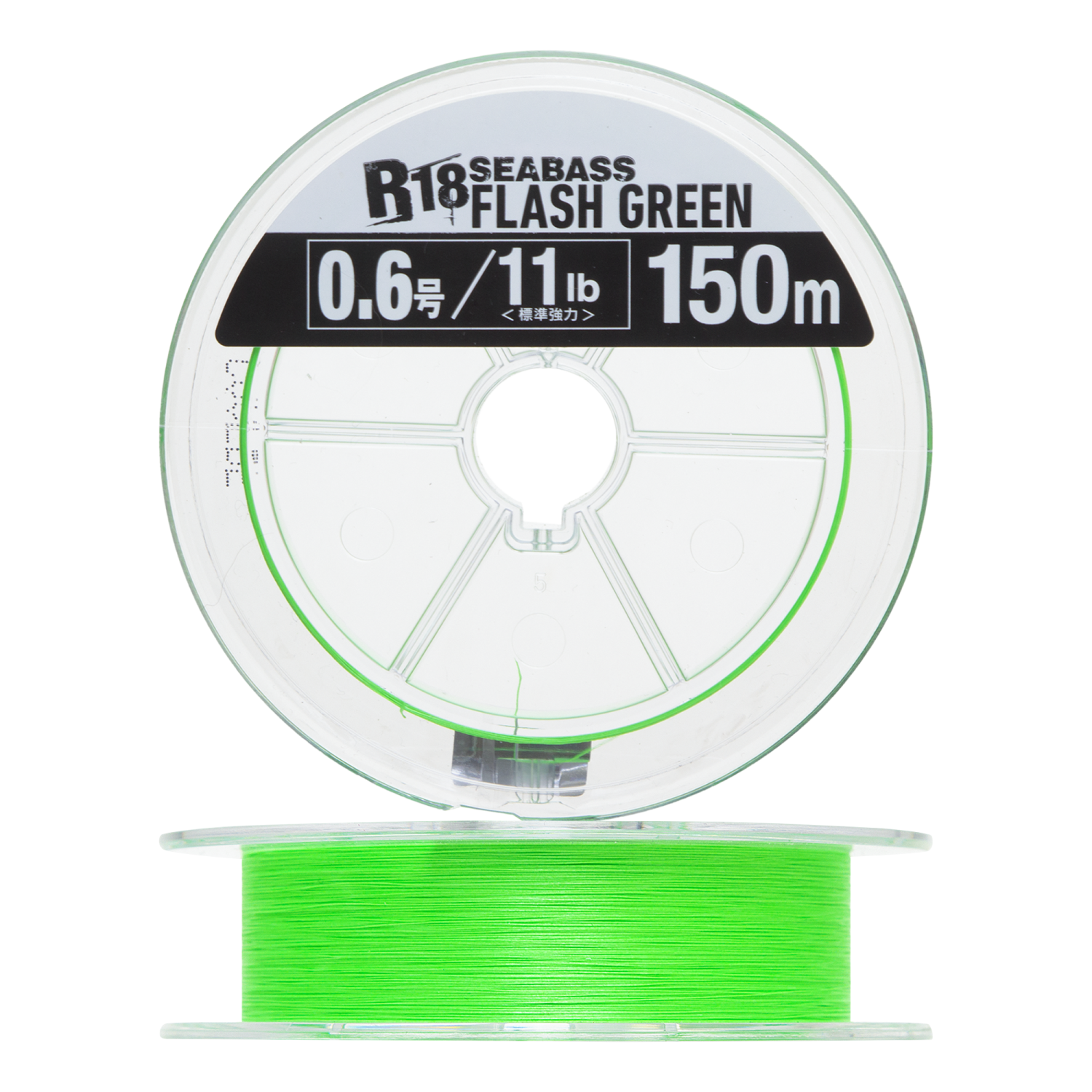Шнур плетеный Seaguar R-18 Kanzen Seabass PE X8 #0,6 0,128мм 150м (flash green)