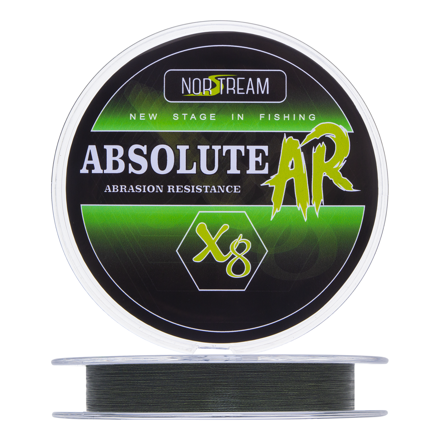 Шнур плетеный Norstream Absolute AR X8 #1,0 0,165мм 130м (green)