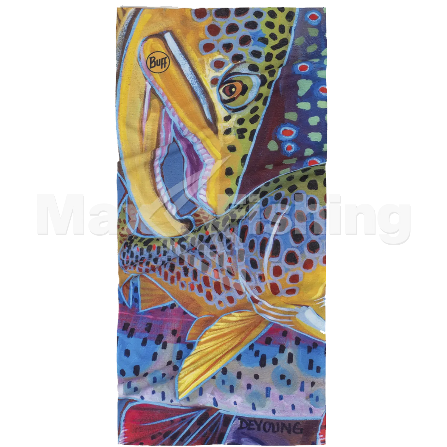 Баф Buff Coolnet UV Neckwear Derek de Young Trout Confetti