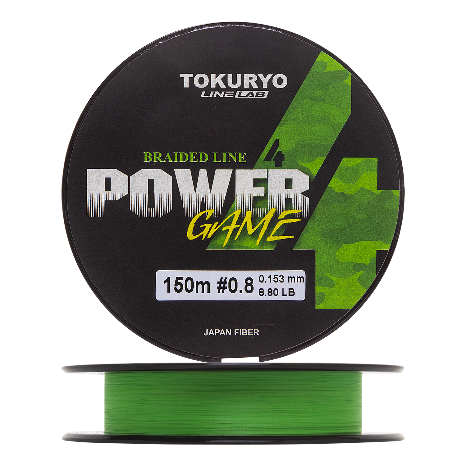 Шнур плетеный Tokuryo Power Game X4 #0,8 0,153мм 150м (light green)