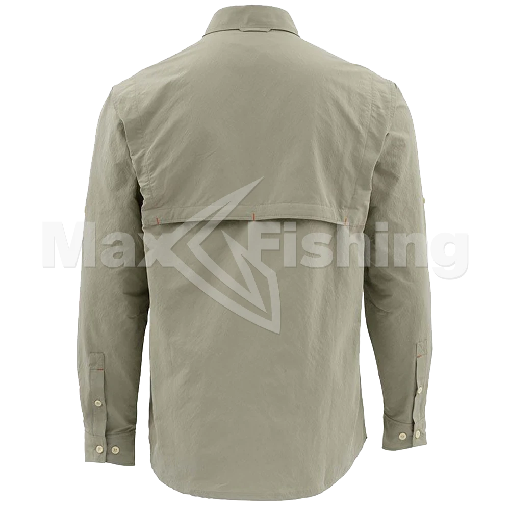 Рубашка Simms Guide LS Shirt - Solid M Dark Khaki