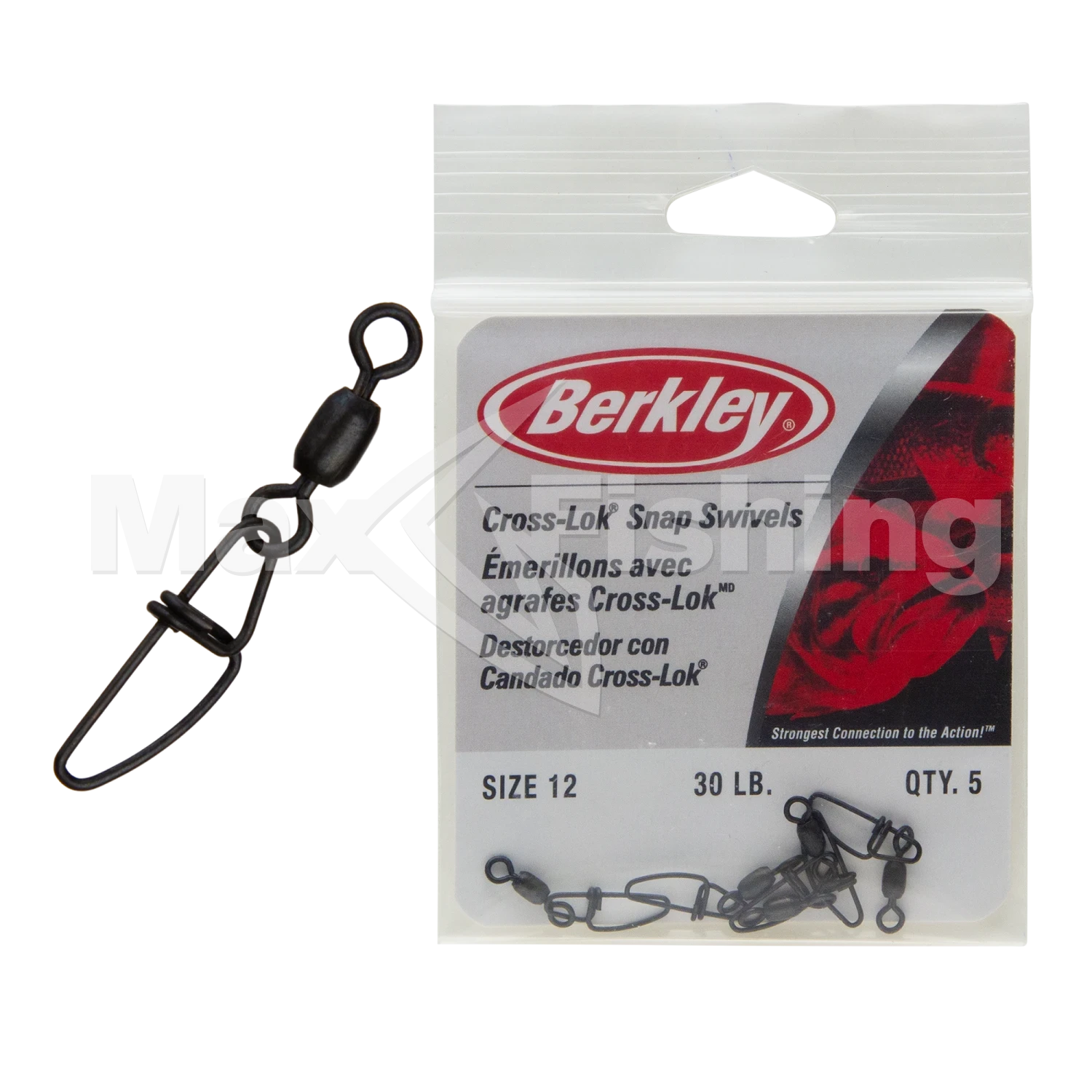 Вертлюг с застежкой Berkley Mc Mahon Cross-Lok Snap/Swivels #12