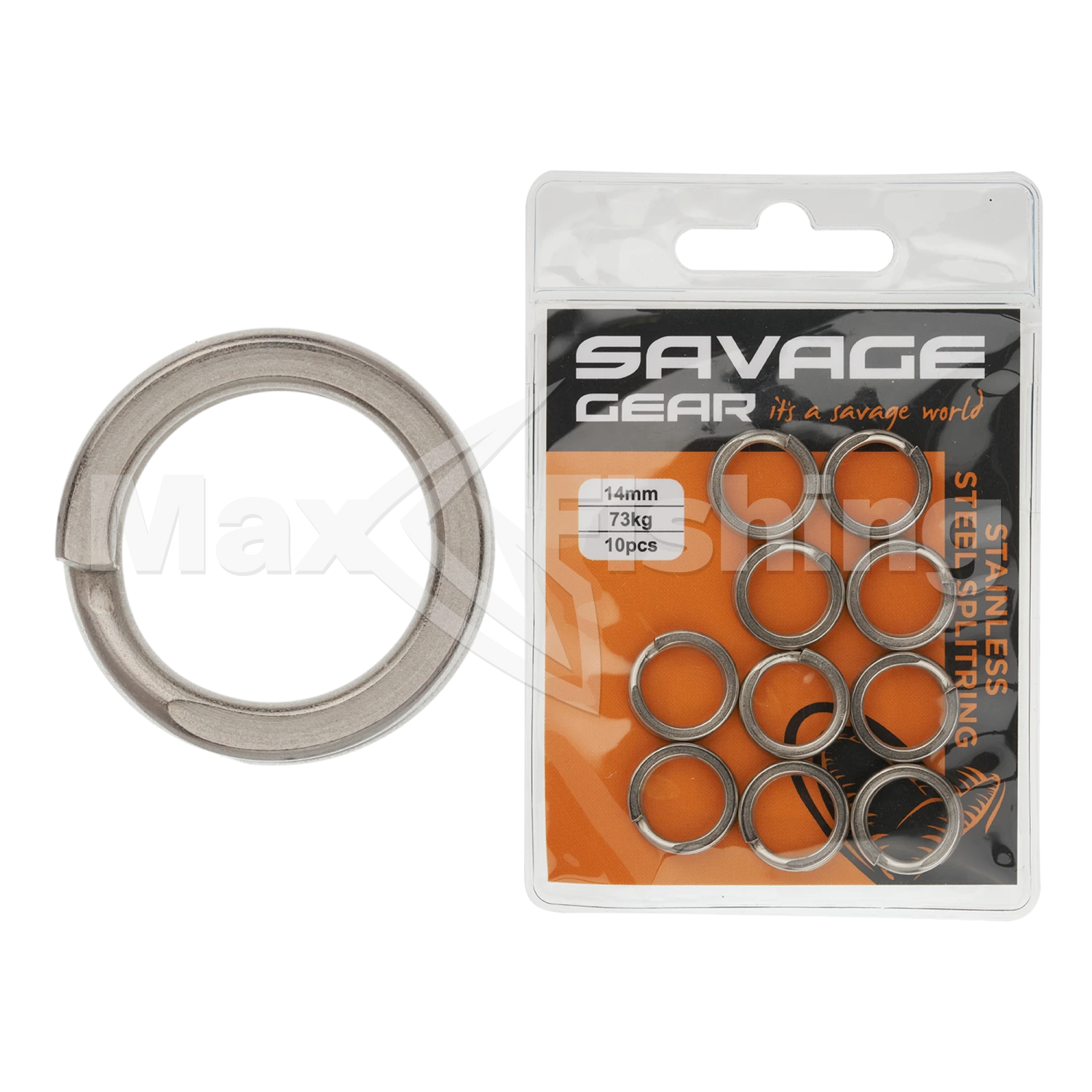 Кольцо заводное Savage Gear Stainless Splitring Forged 14мм