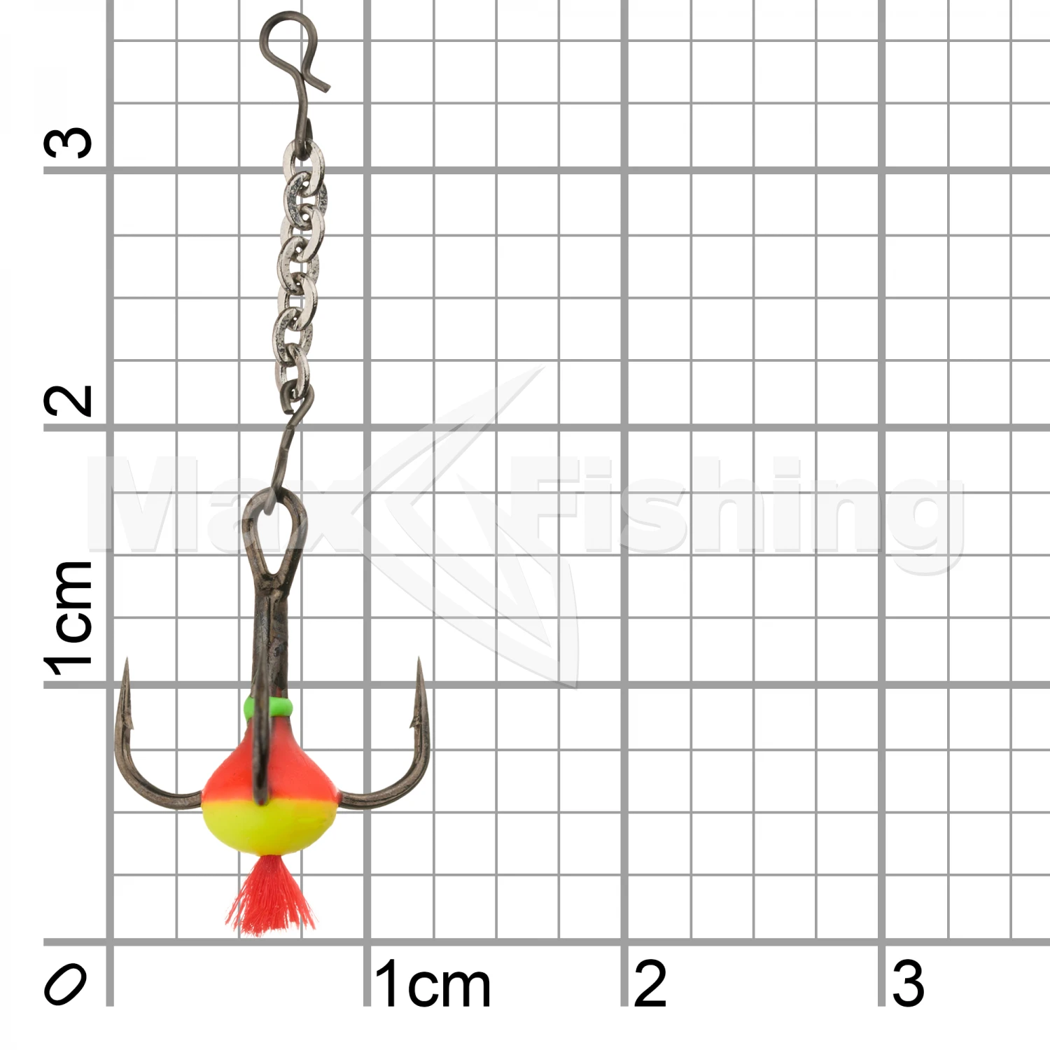 Тройник-капля EcoPro с красным хвостом тип А + цепочка #12 (5шт)