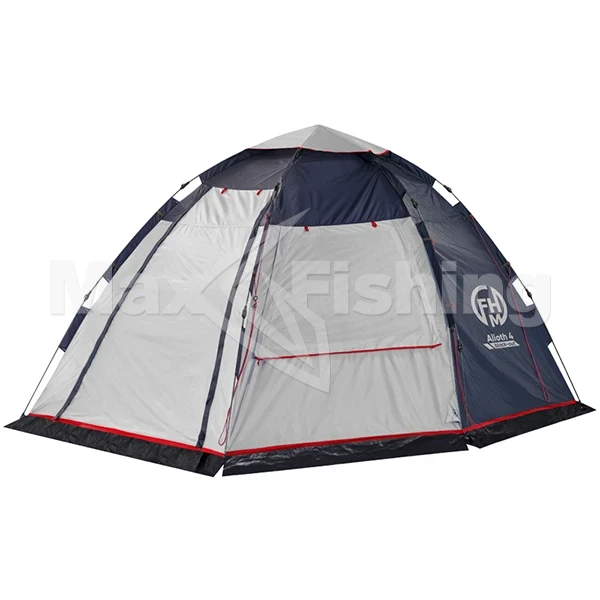 Палатка кемпинговая FHM Alioth 4 black-out синий/серый