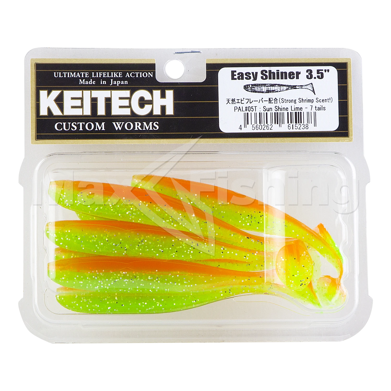 Приманка силиконовая Keitech Easy Shiner 3,5" #PAL05 Sun Shine Lime
