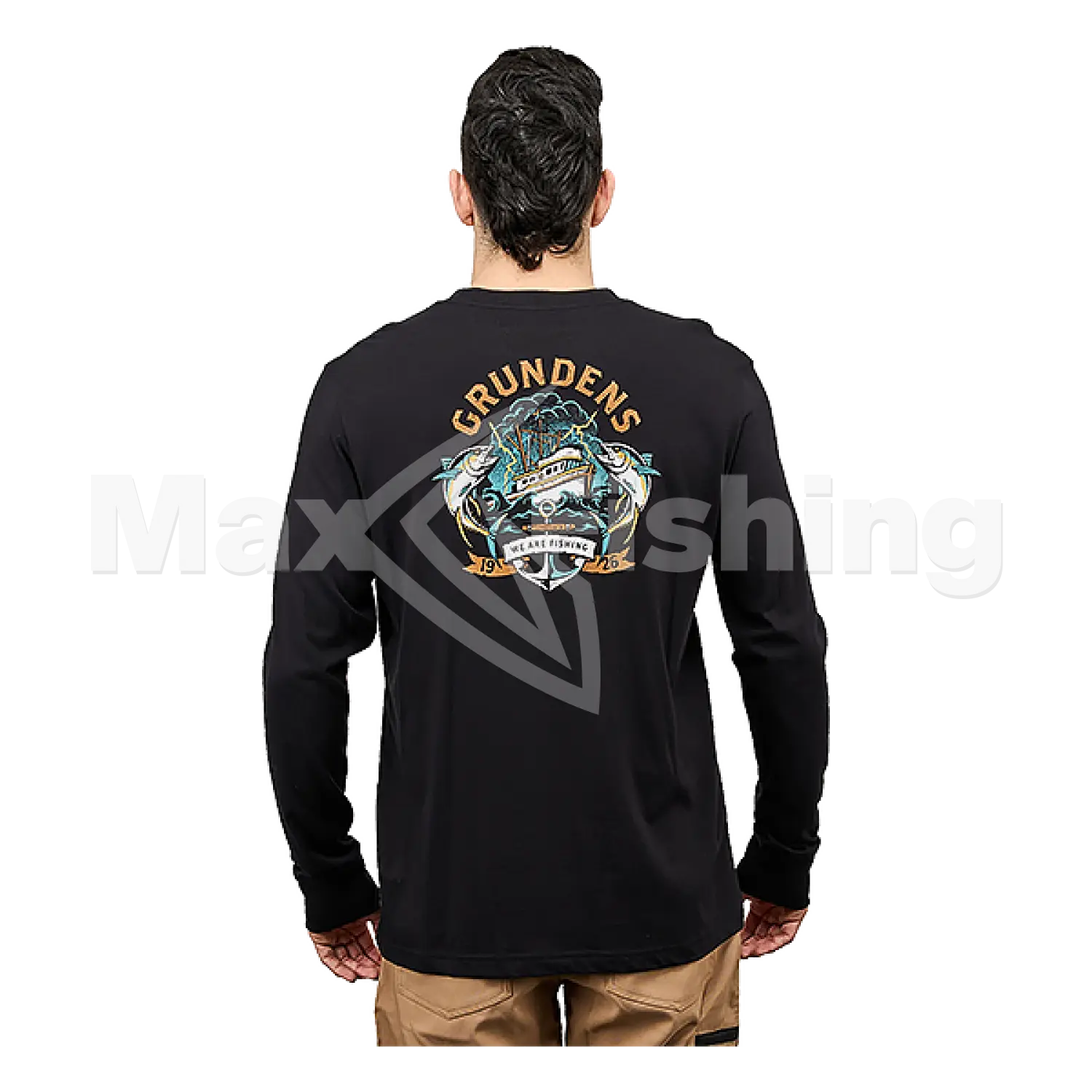 Лонгслив Grundens Tuna Tattoo LS T-Shirt S Black