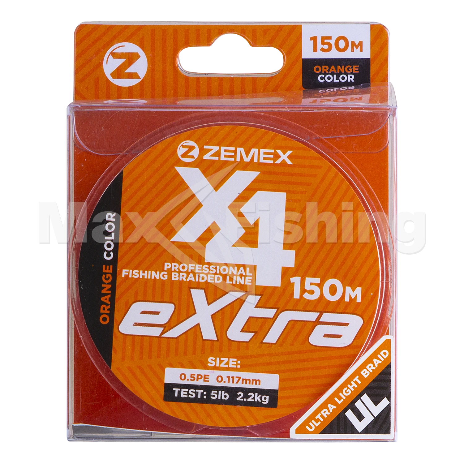 Шнур плетеный Zemex Extra X4 #0,5 0,117мм 150м (orange)