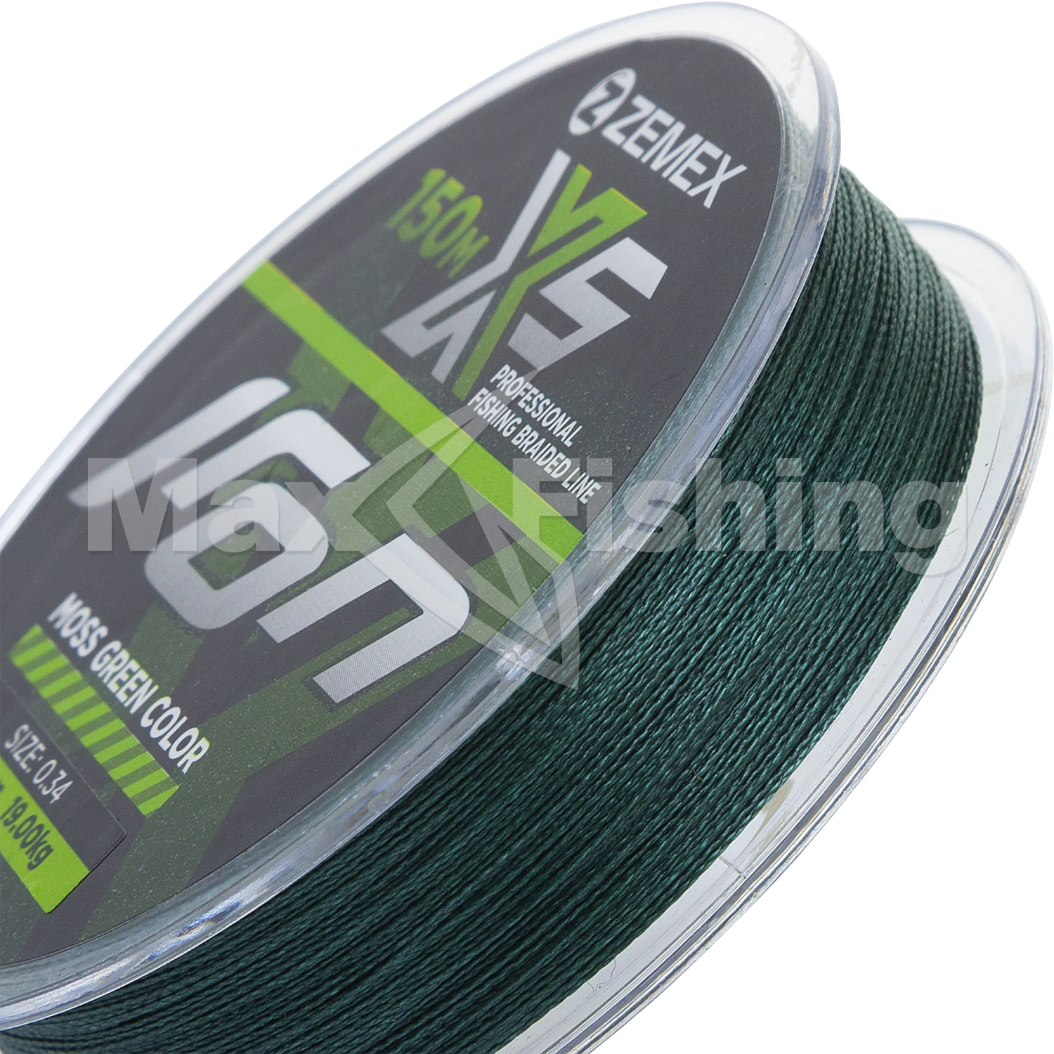 Шнур плетеный Zemex Iron X5 0,34мм 150м (moss green)