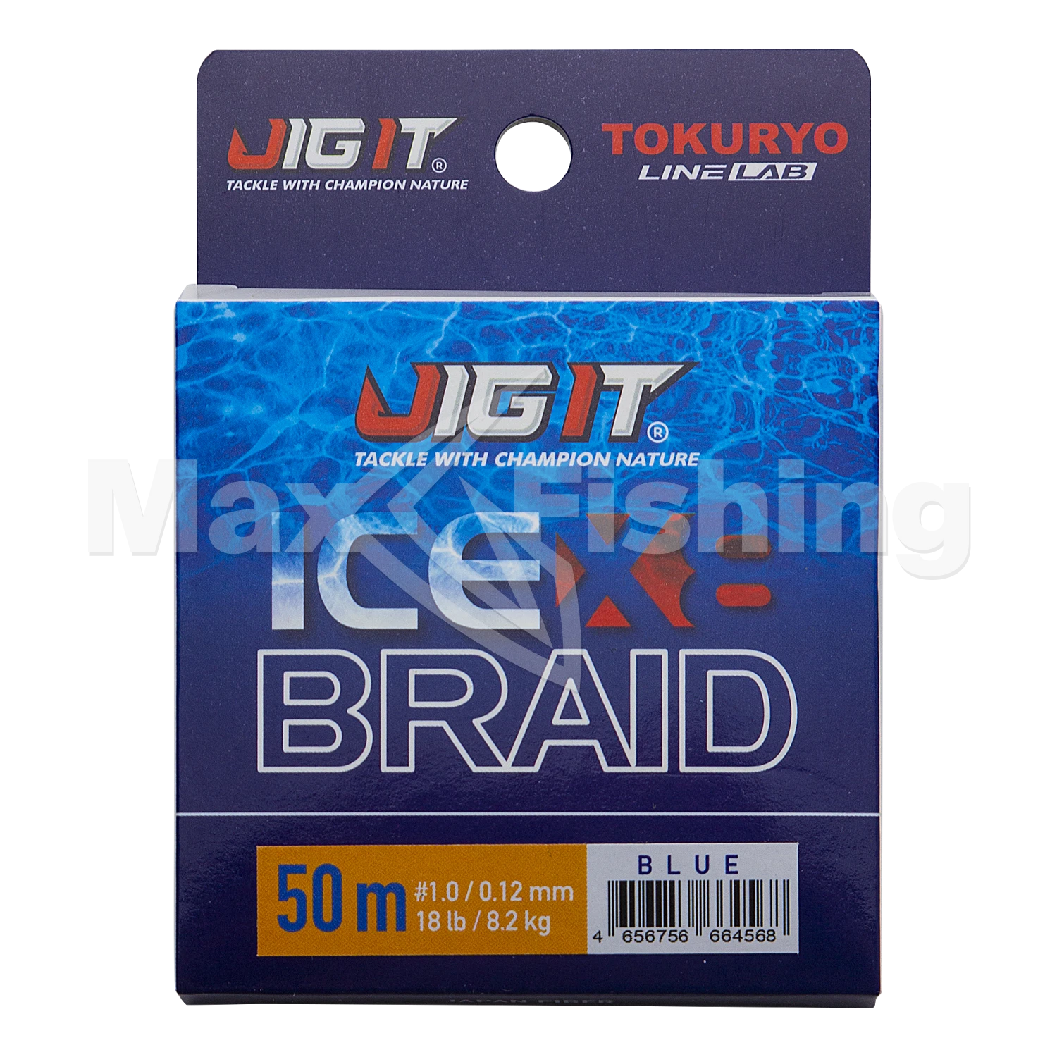 Шнур плетеный Jig It x Tokuryo Ice Braid X8 #1 0,12мм 50м (blue)