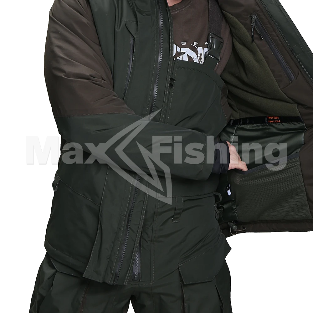 Костюм Tritongear Pro Angler -15 44-46/170-176 хаки/коричневый