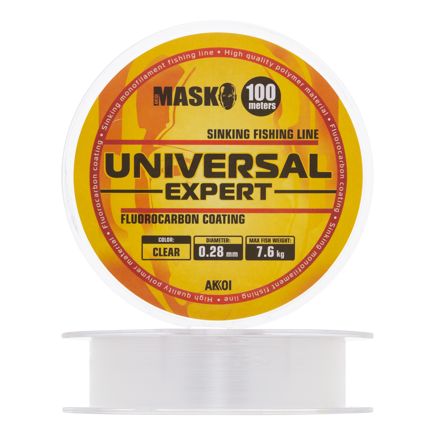 Леска монофильная Akkoi Mask Universal Expert 0,28мм 100м (clear)