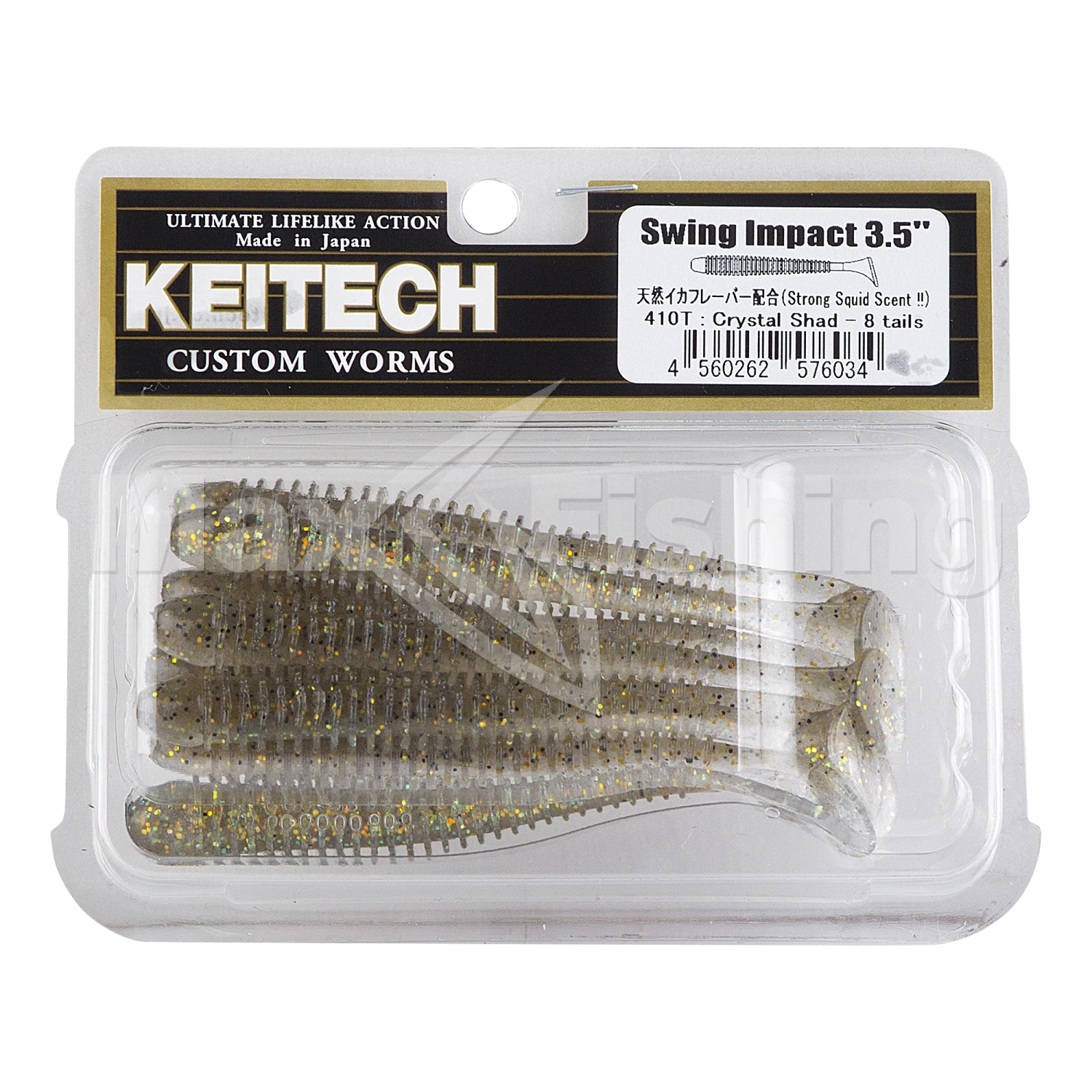 Приманка силиконовая Keitech Swing Impact 3,5" #410 Crystal Shad