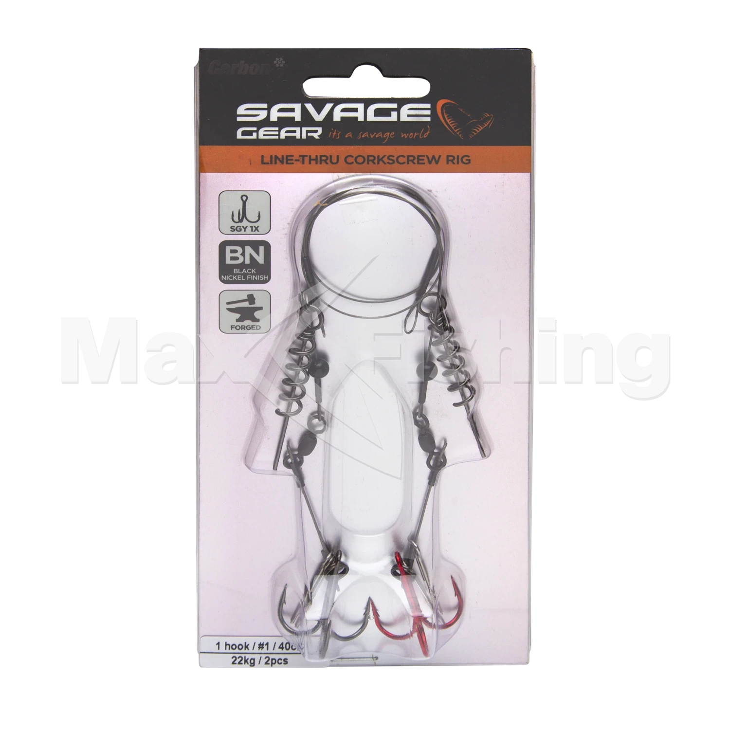 Монтаж готовый Savage Gear Linethru Corkscrew Rig #1 40см 22кг