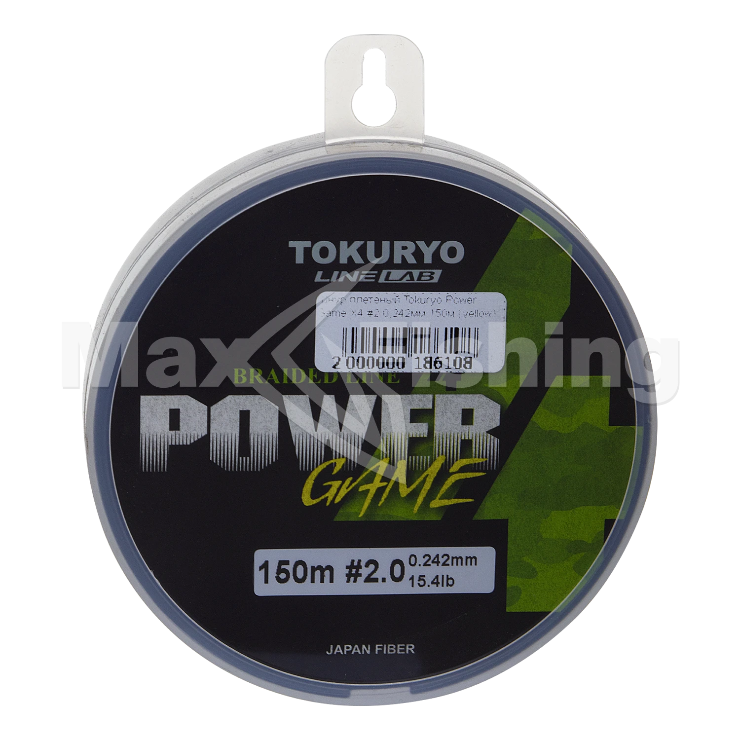 Шнур плетеный Tokuryo Power Game X4 #2 0,242мм 150м (yellow)